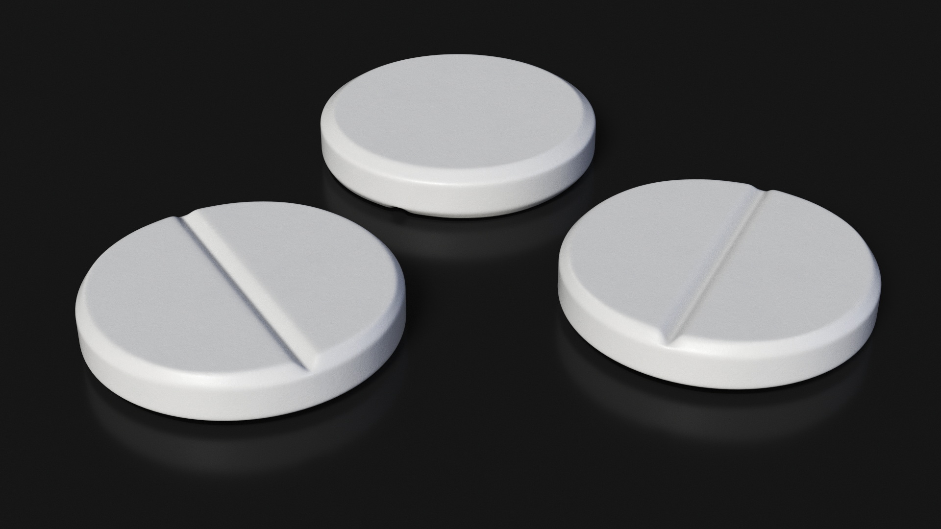 3D Round Split Pill