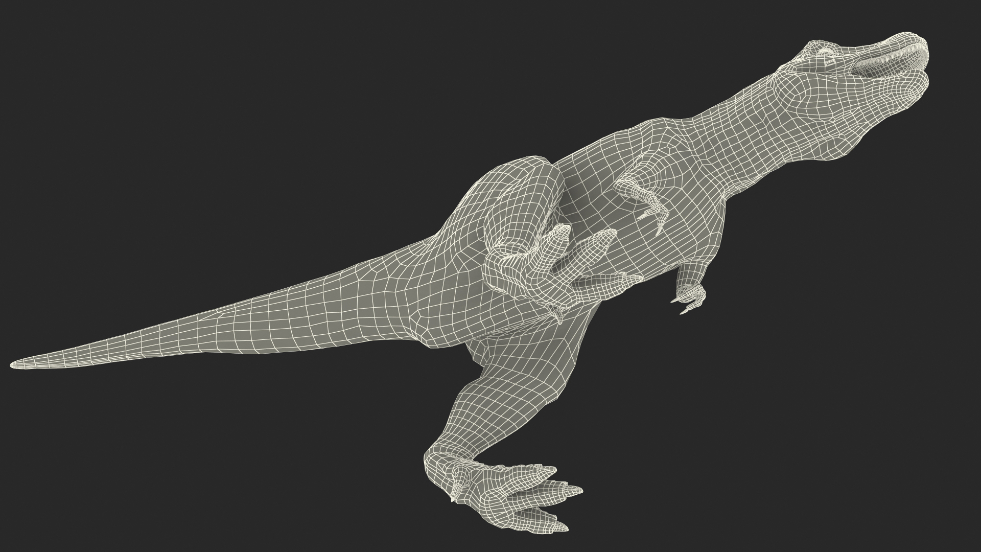 3D Tyrannosaurus Rex Skeleton Fossil with Skin Walking Pose