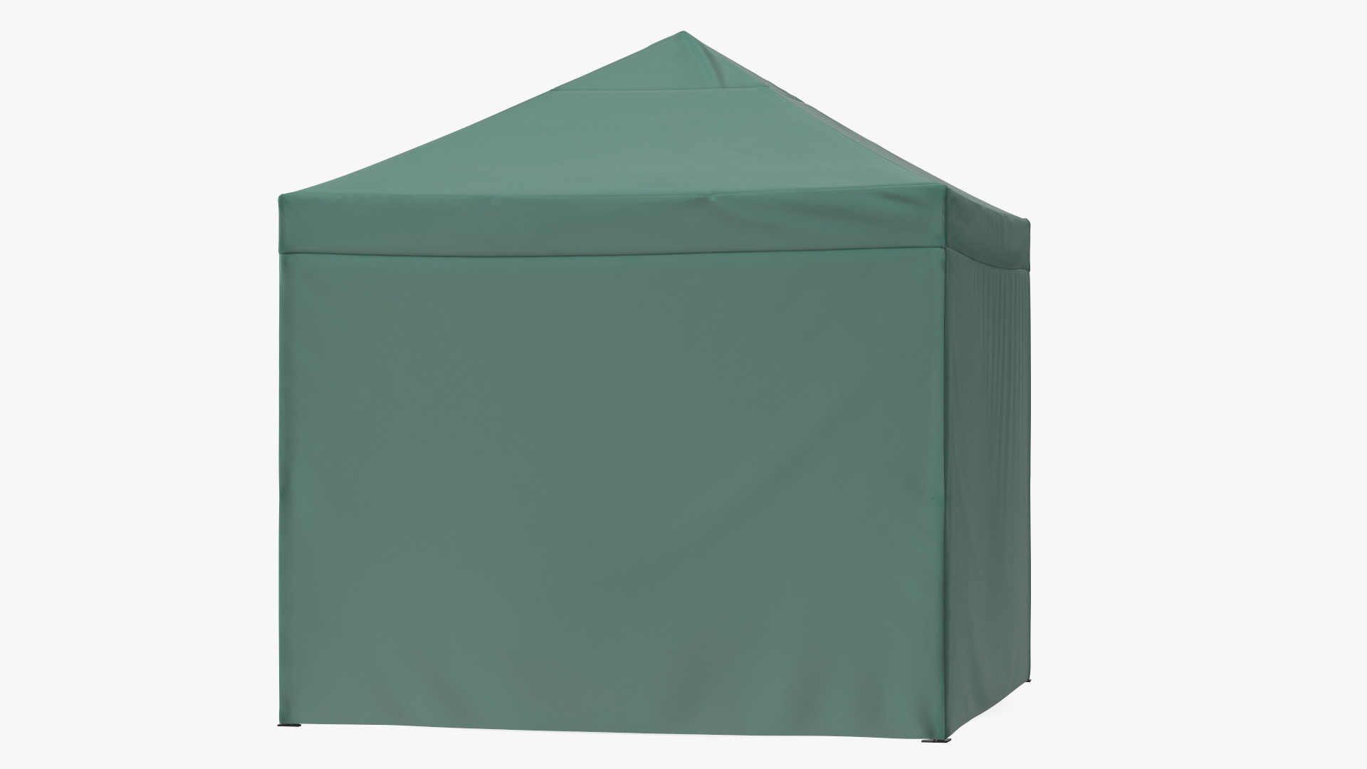 3D Green Outdoor Gazebo Tent with Plastic Furniture model