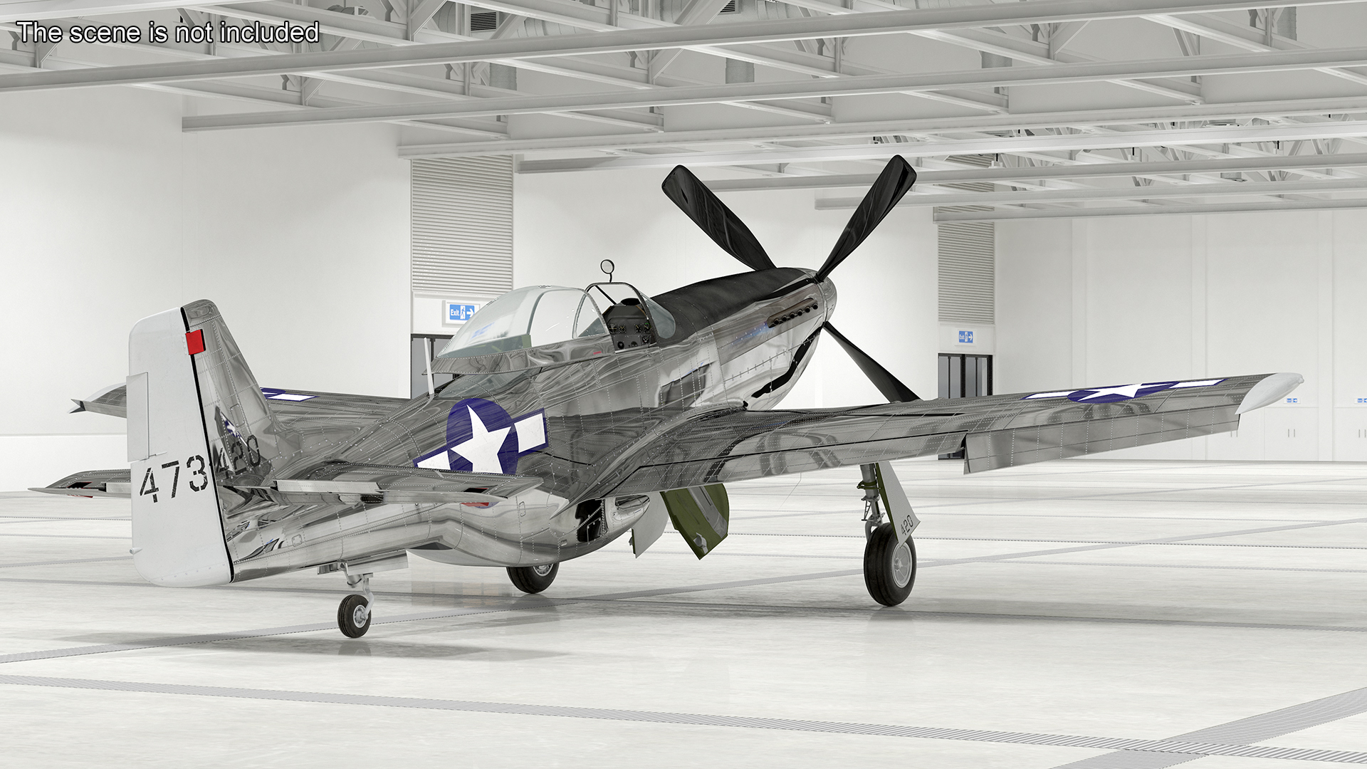 North American P-51 3D model