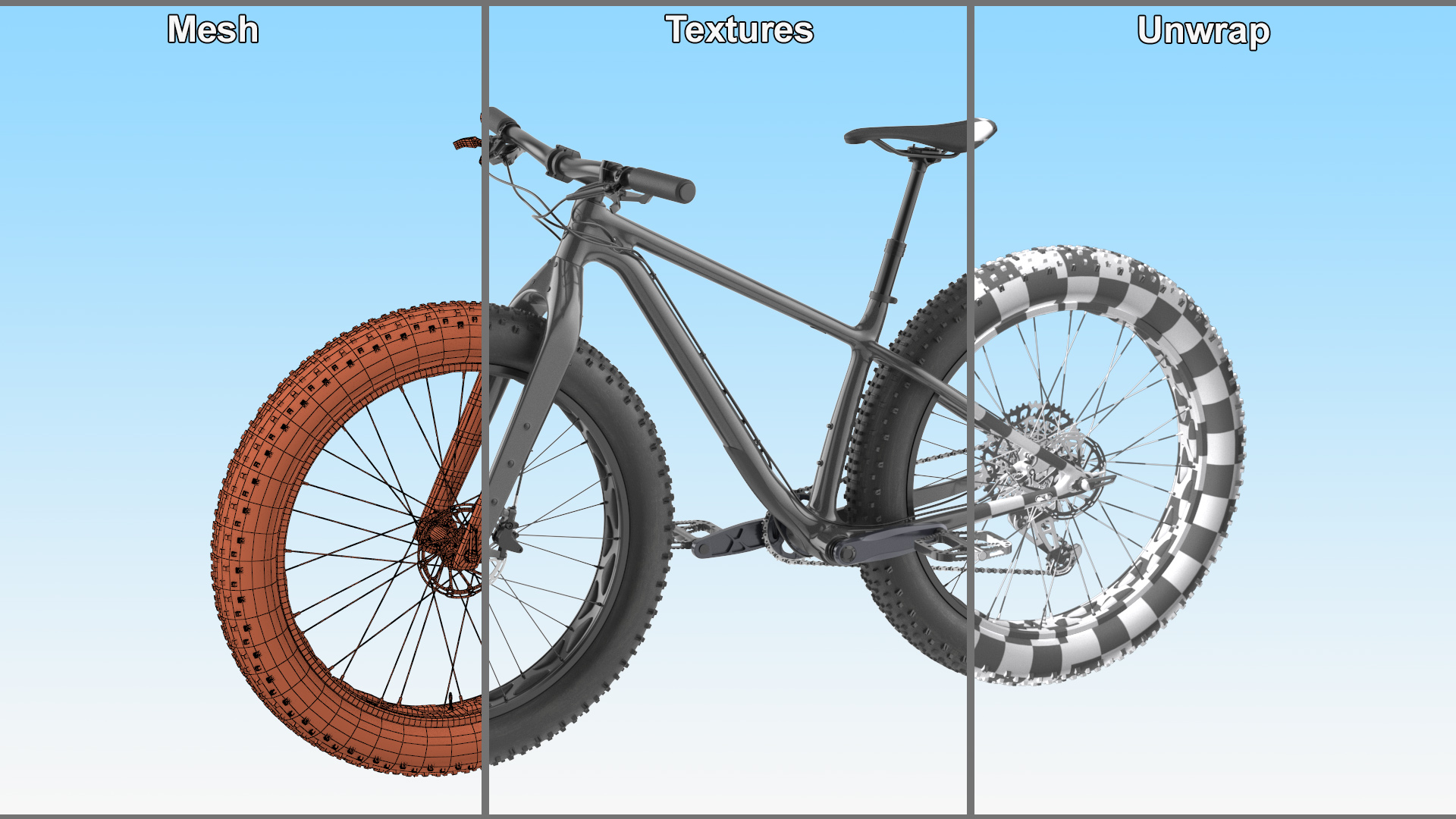 Trek Bike Grey 3D model