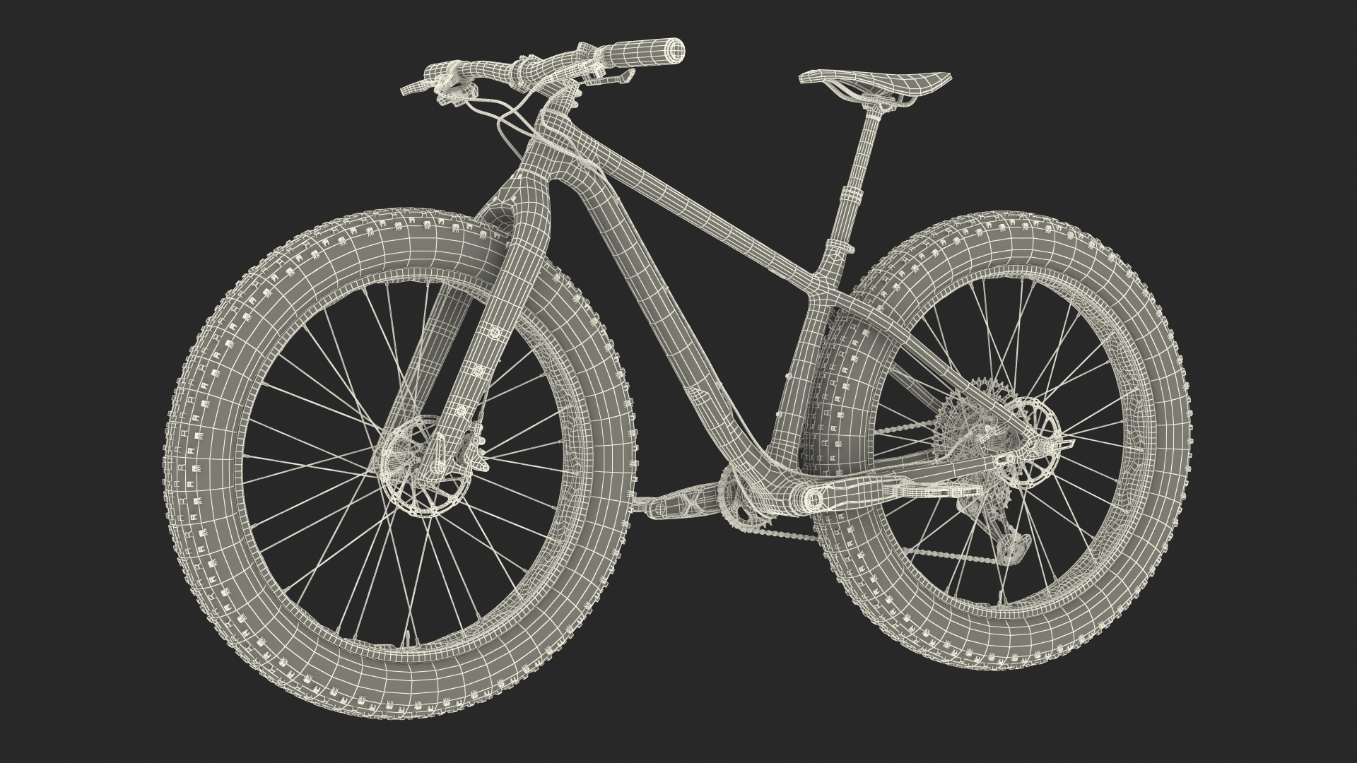 Trek Bike Grey 3D model