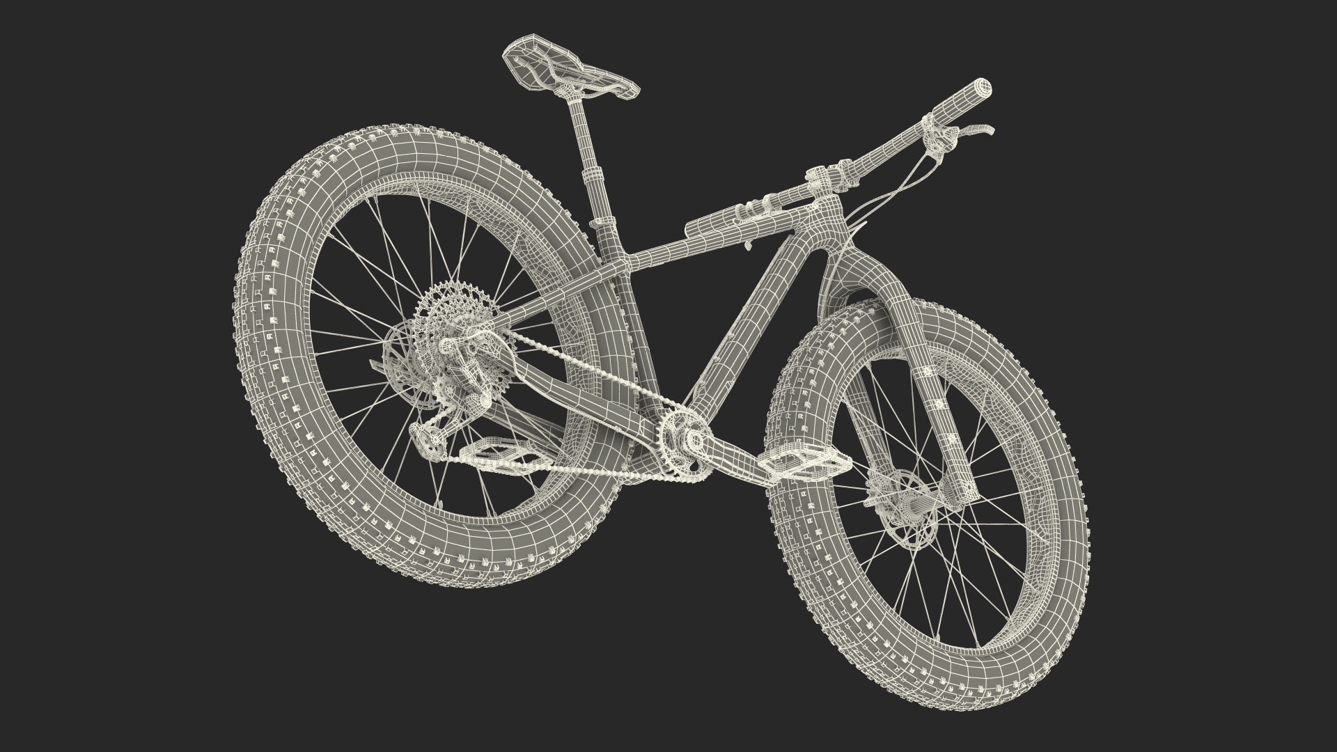 Trek Bike Grey 3D model