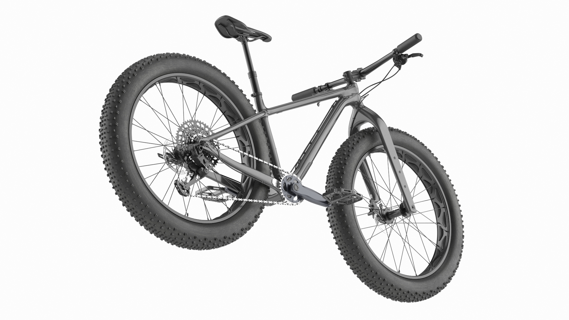 Trek Bike Grey 3D model