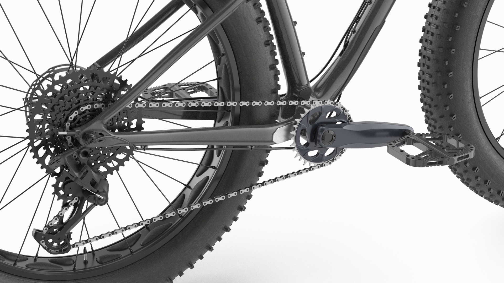 Trek Bike Grey 3D model