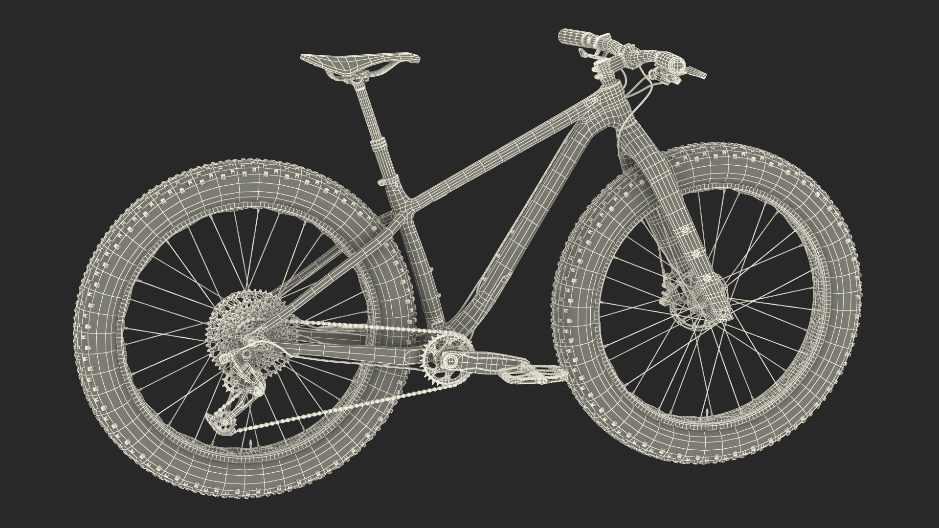 Trek Bike Grey 3D model