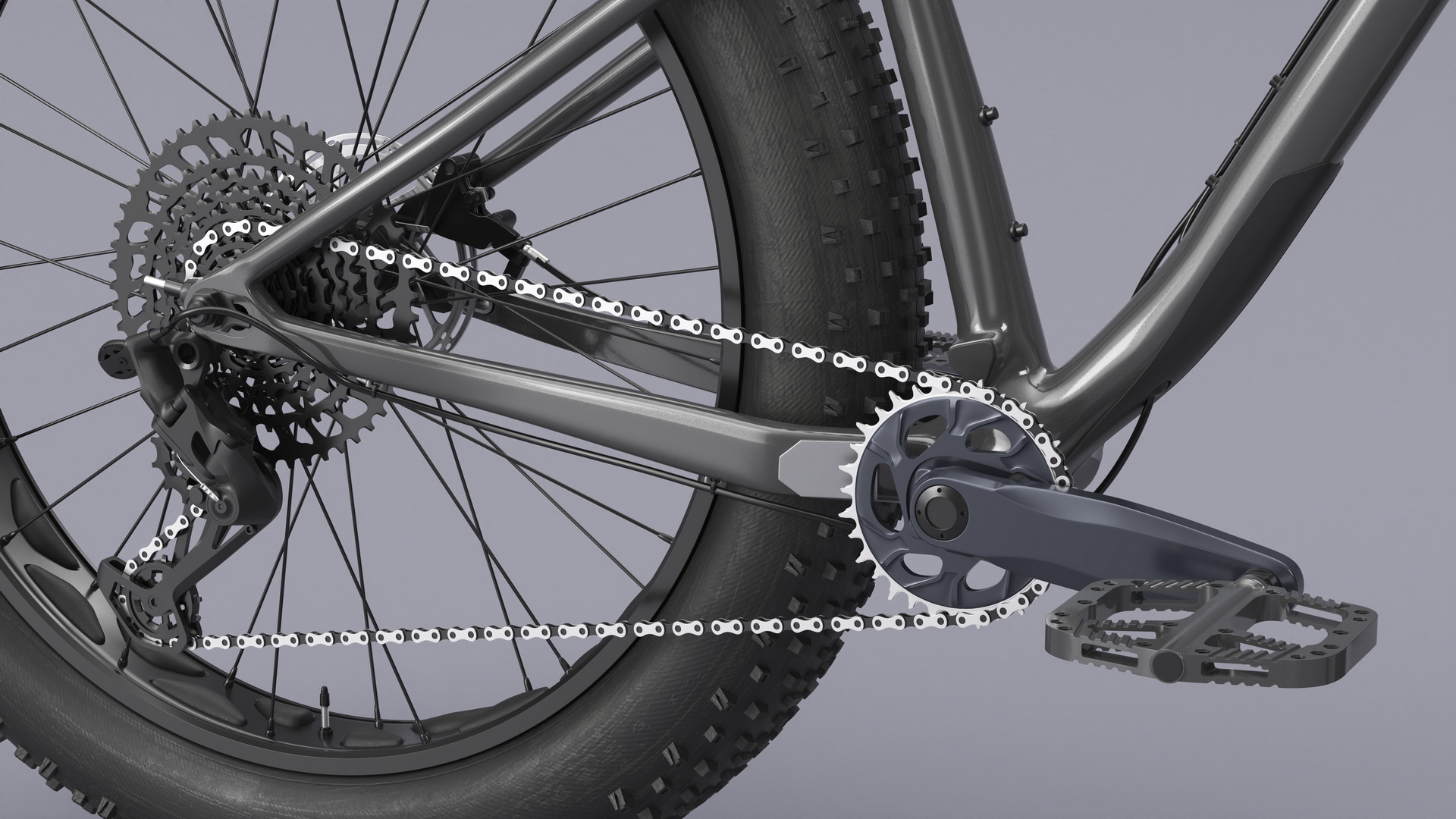 Trek Bike Grey 3D model