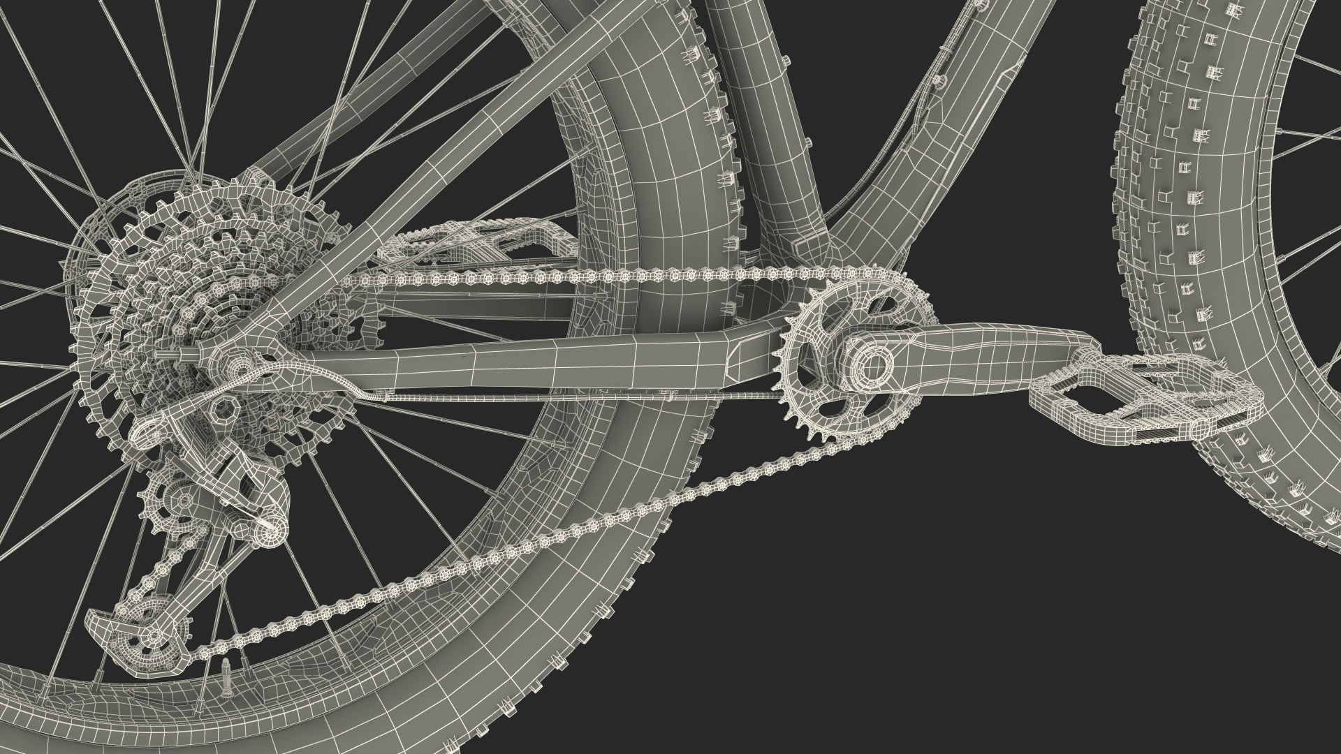 Trek Bike Grey 3D model