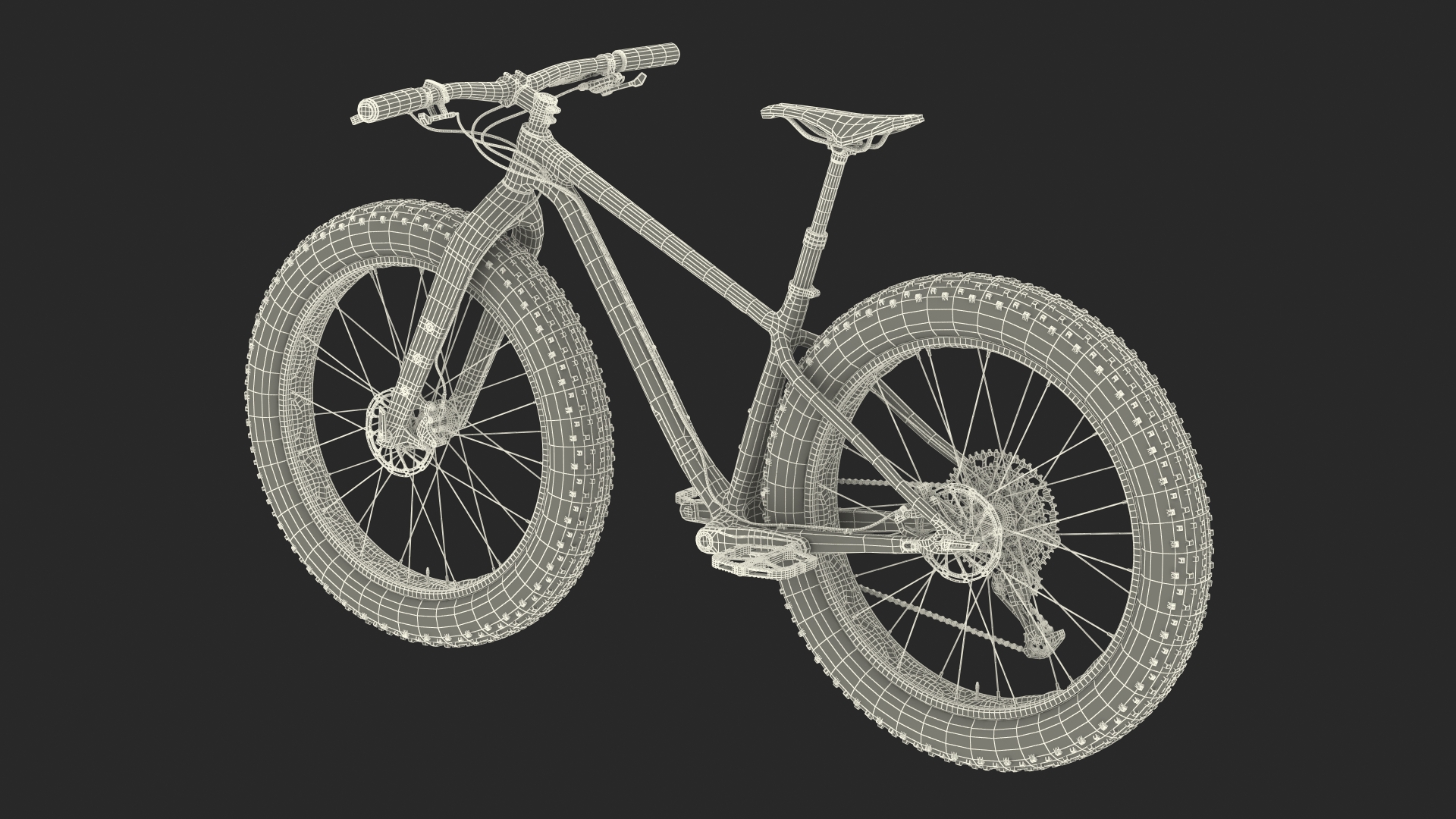 Trek Bike Grey 3D model