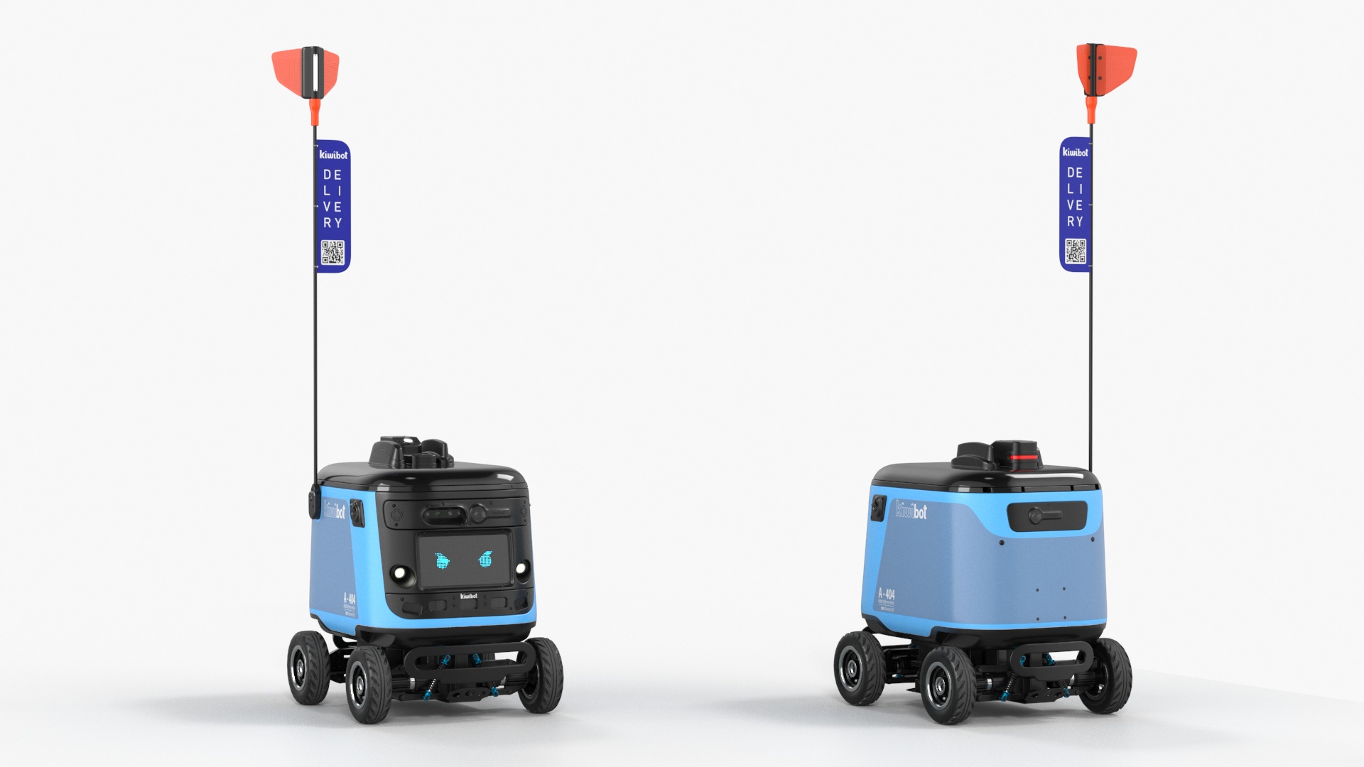 Delivery Robot Kiwibot Cyan 3D