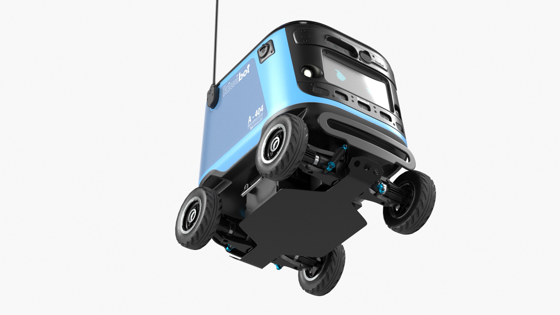 Delivery Robot Kiwibot Cyan 3D