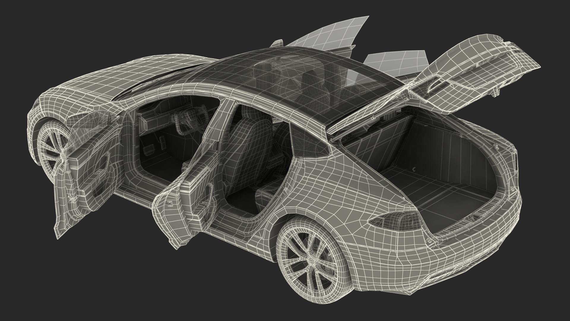 Tesla Model S Plaid 3D model