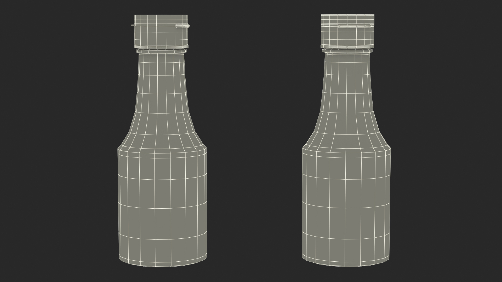 Small Sauce Bottle Empty 3D model