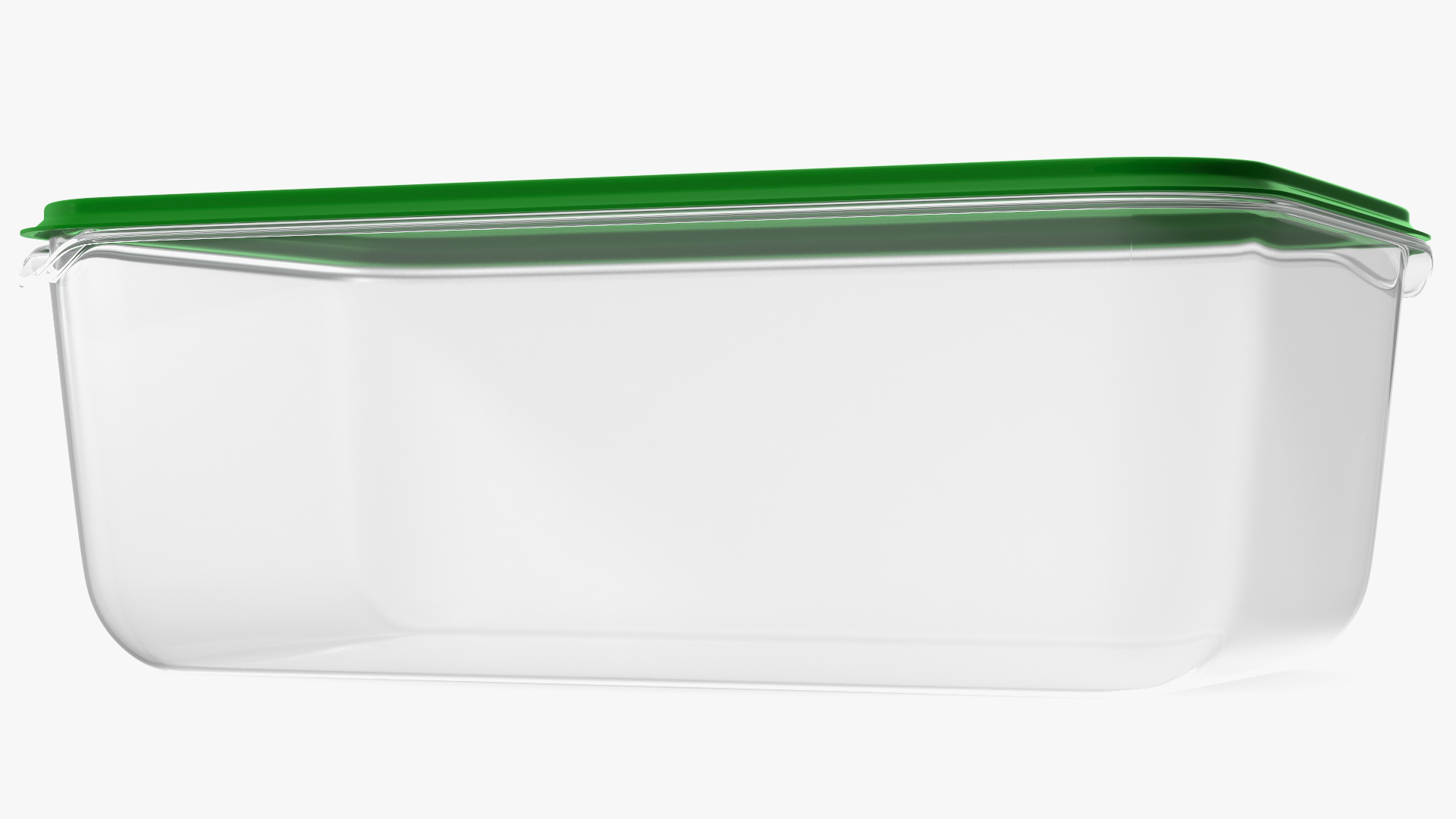 Rectangular Polypropylene Food Container with Lid 3D model