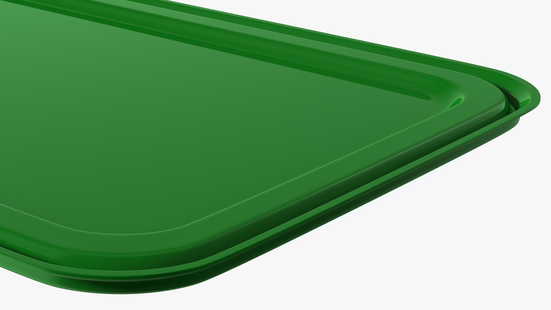 Rectangular Polypropylene Food Container with Lid 3D model