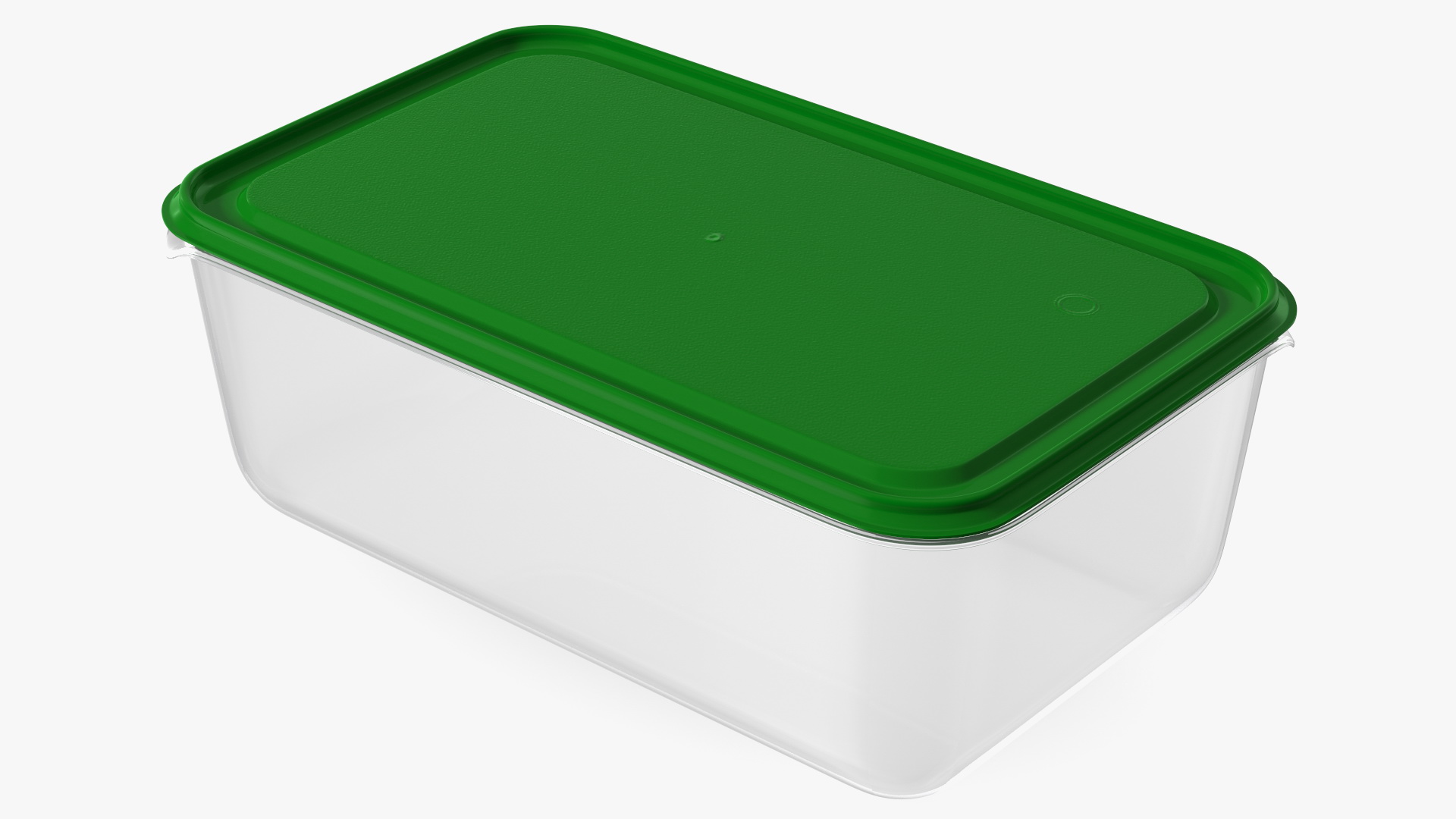 Rectangular Polypropylene Food Container with Lid 3D model