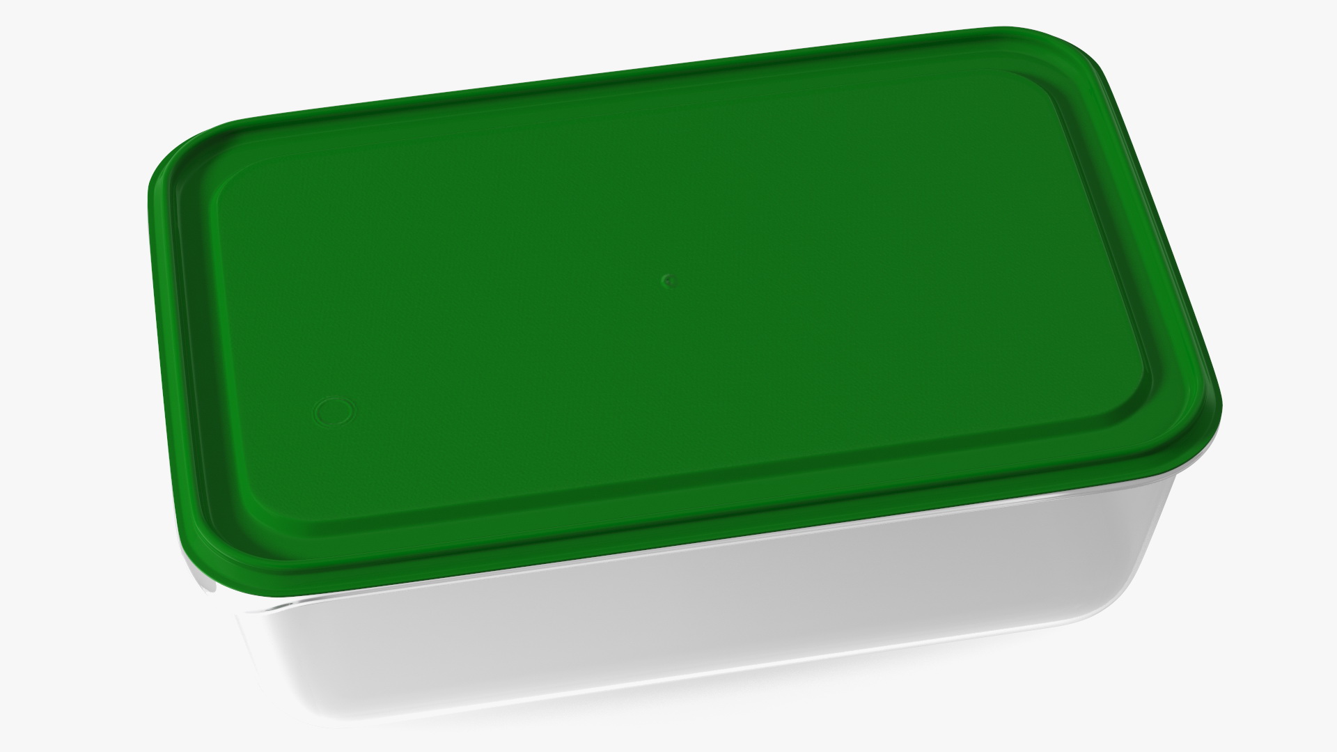 Rectangular Polypropylene Food Container with Lid 3D model