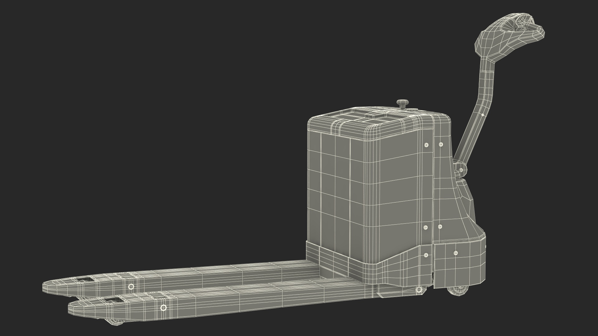 3D Electric Pallet Truck Rigged model