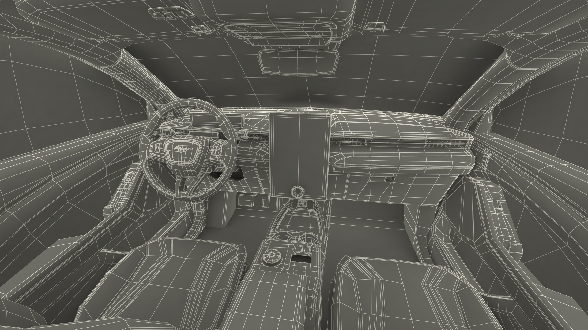 3D Mustang Mach-E Rigged