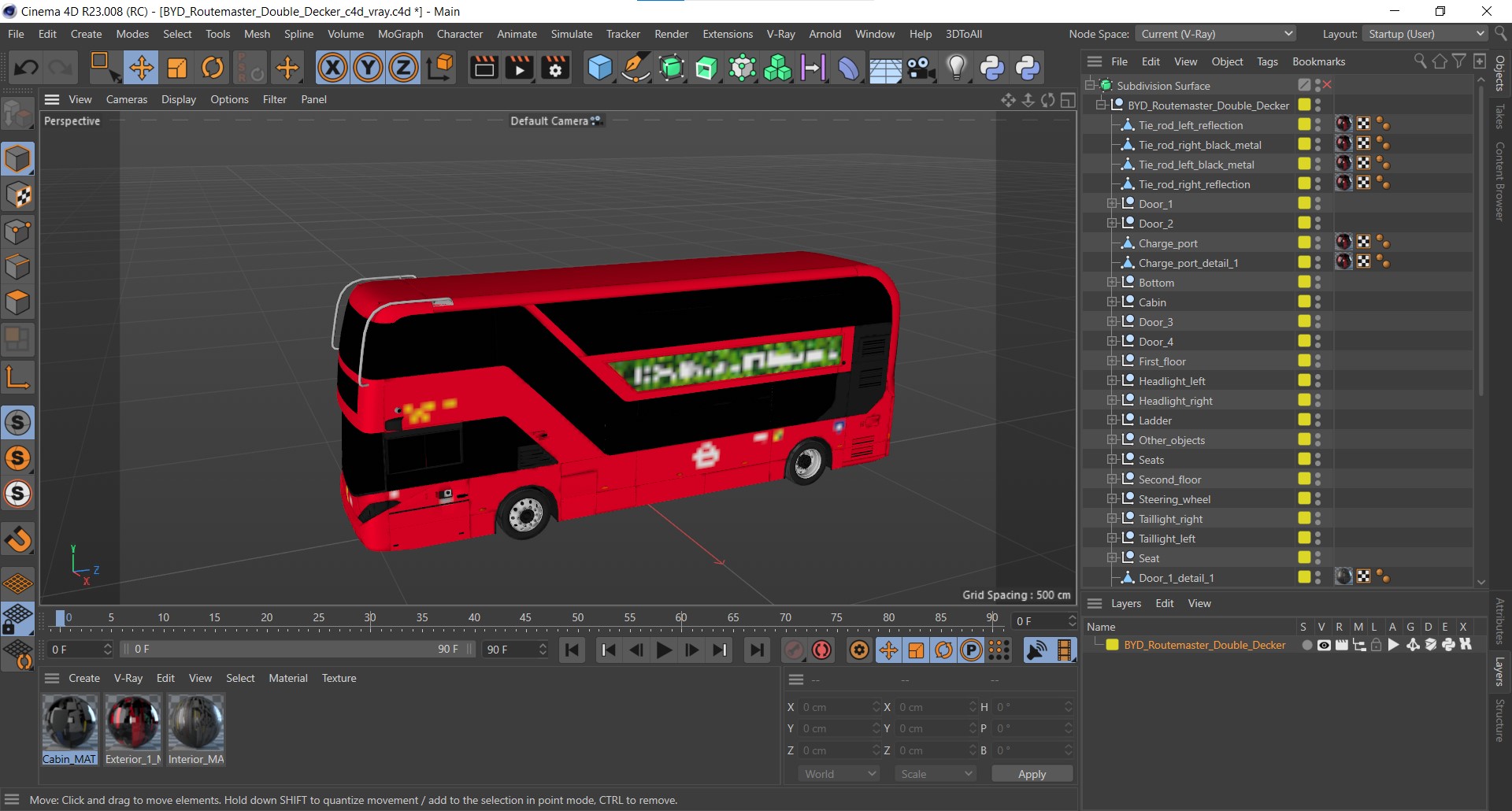 BYD Routemaster Double Decker 3D model