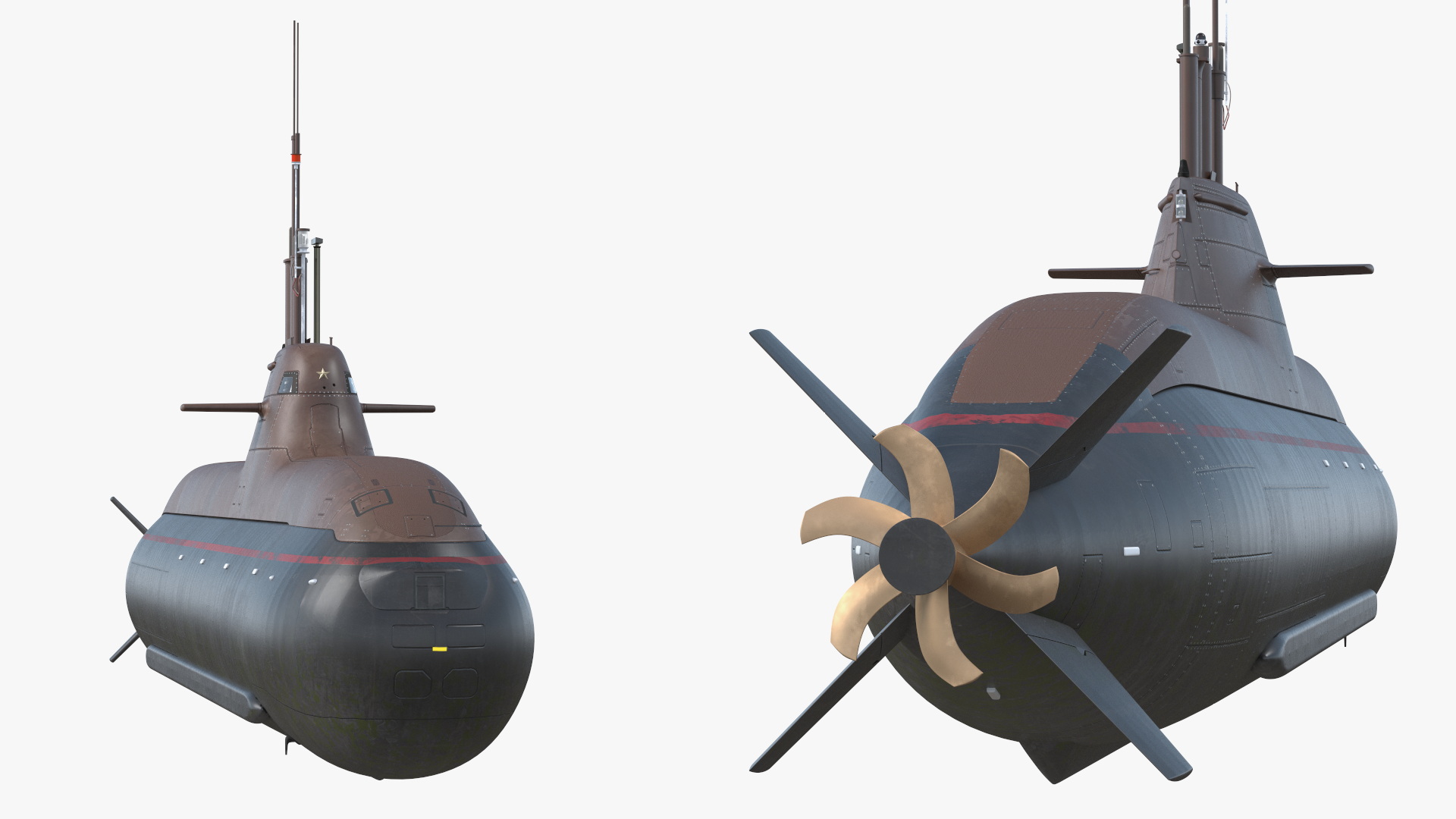 3D model German Submarine HDW Class 212A Dry