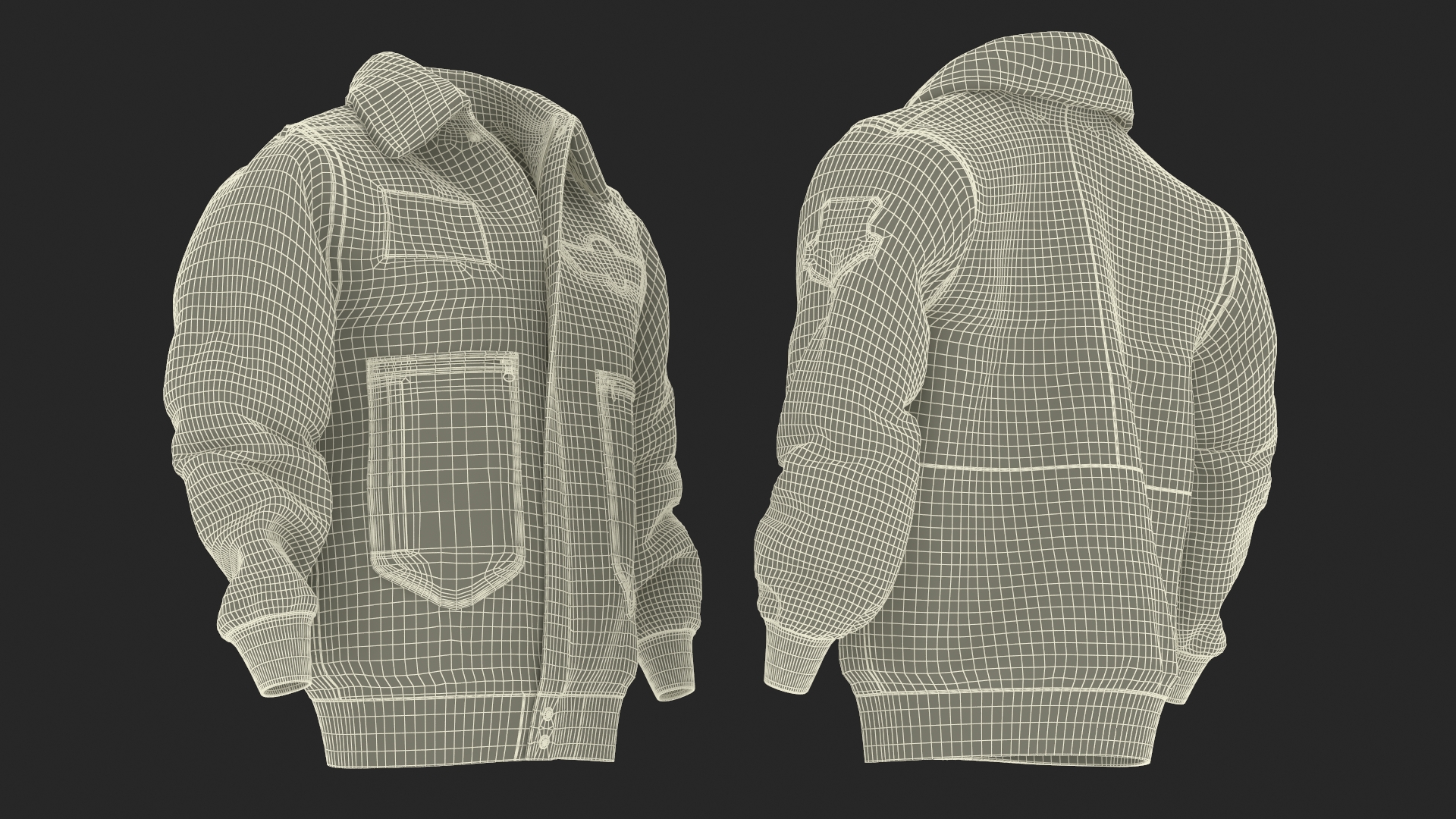 Aviator Jacket 3D model