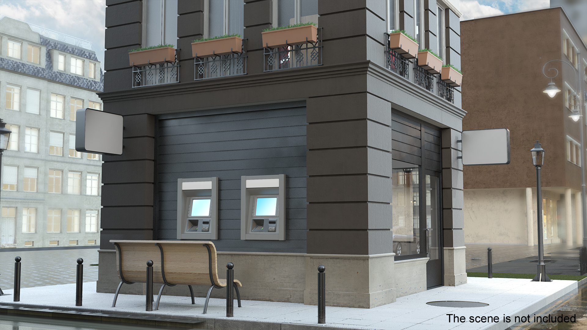 3D model Small Office Building Fur