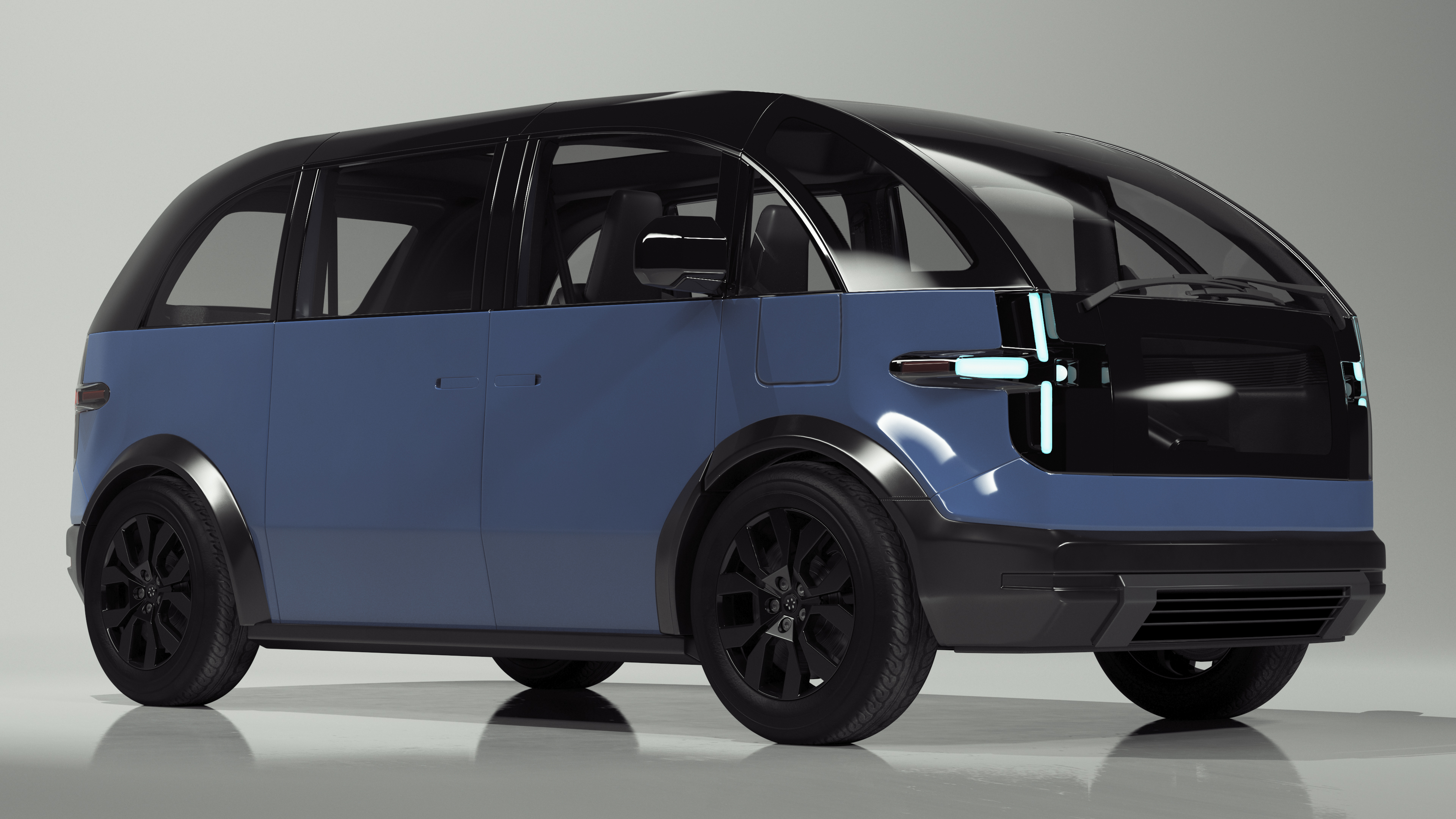 3D Canoo Electric Van Premium Blue