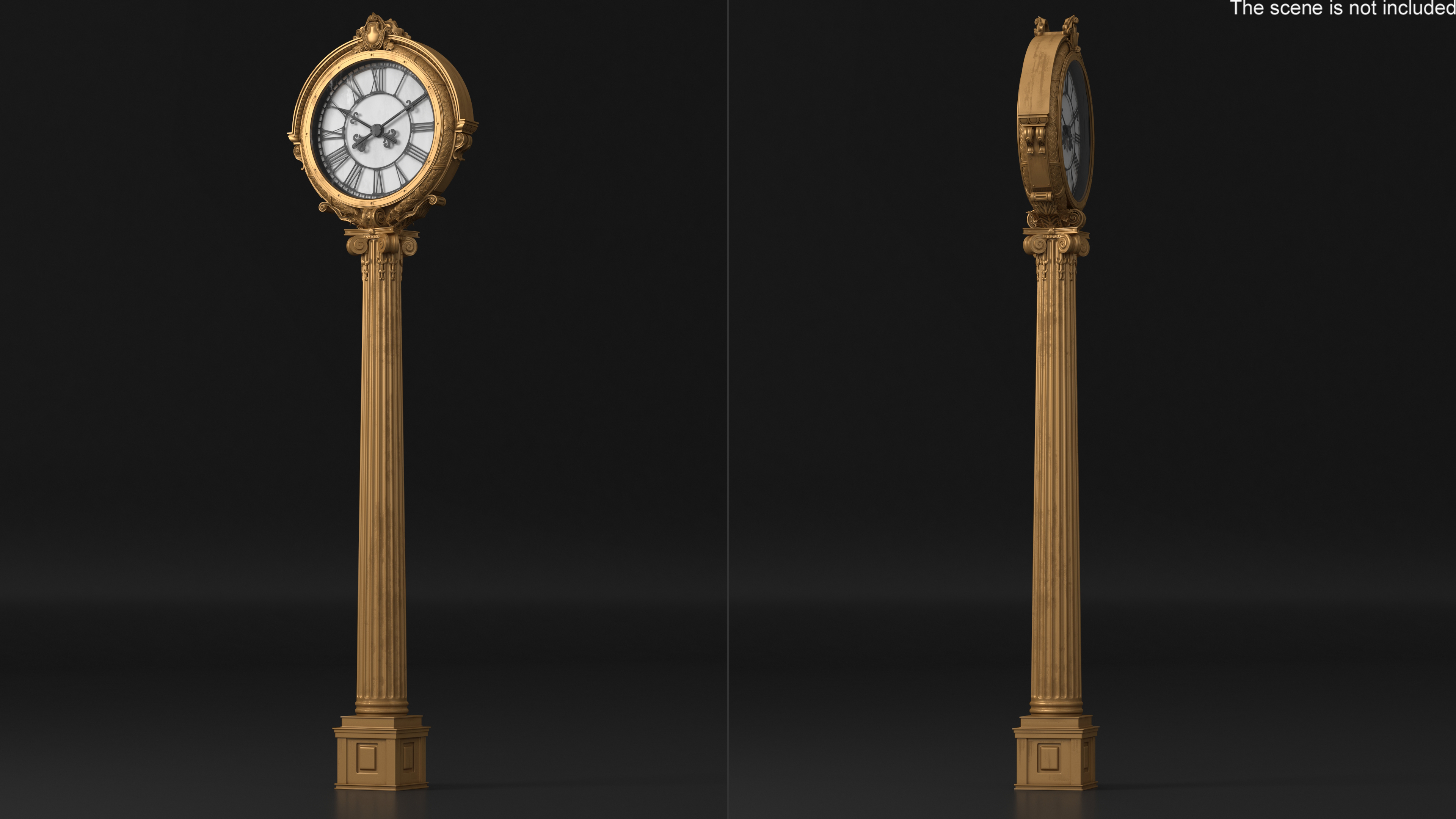 3D model Vintage Street Clock