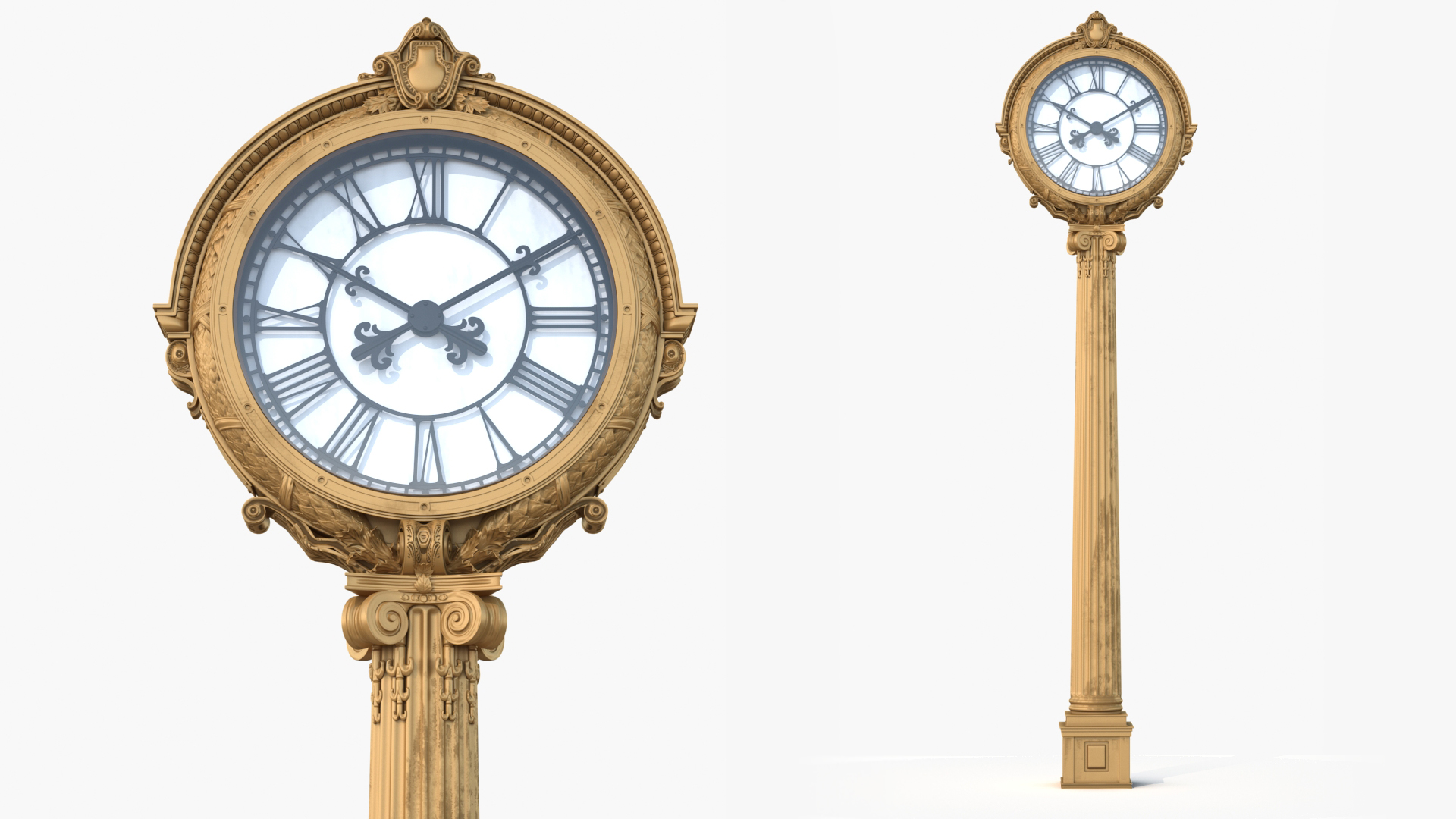 3D model Vintage Street Clock