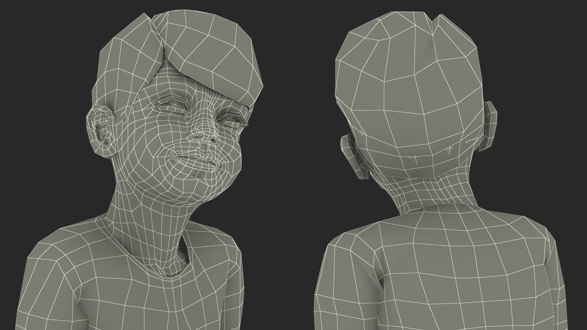 3D Sitting Asian Boy in Spiderman Pajamas model