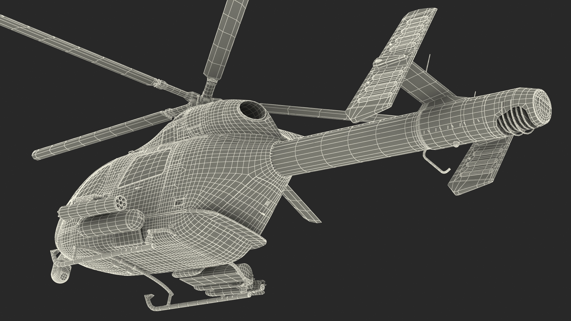 MD 969 Twin Attack Helicopter 3D model