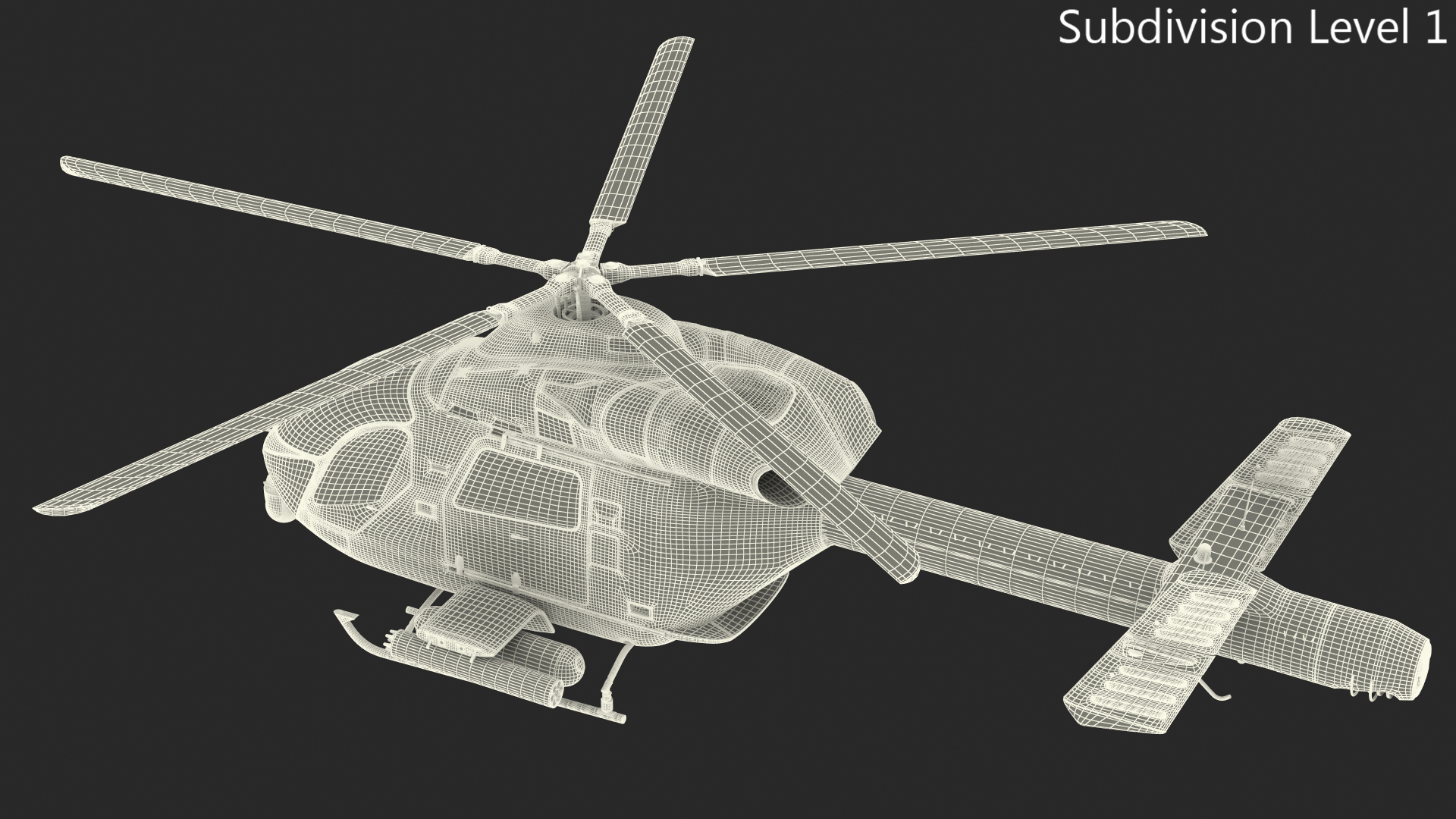 MD 969 Twin Attack Helicopter 3D model