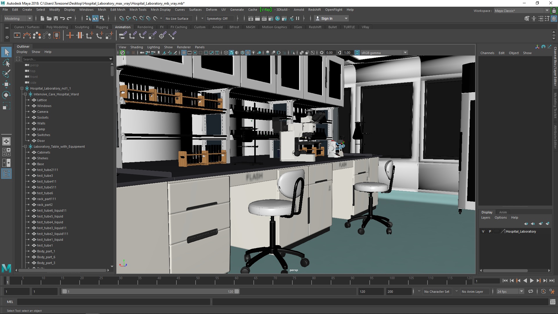 Hospital Laboratory 3D model