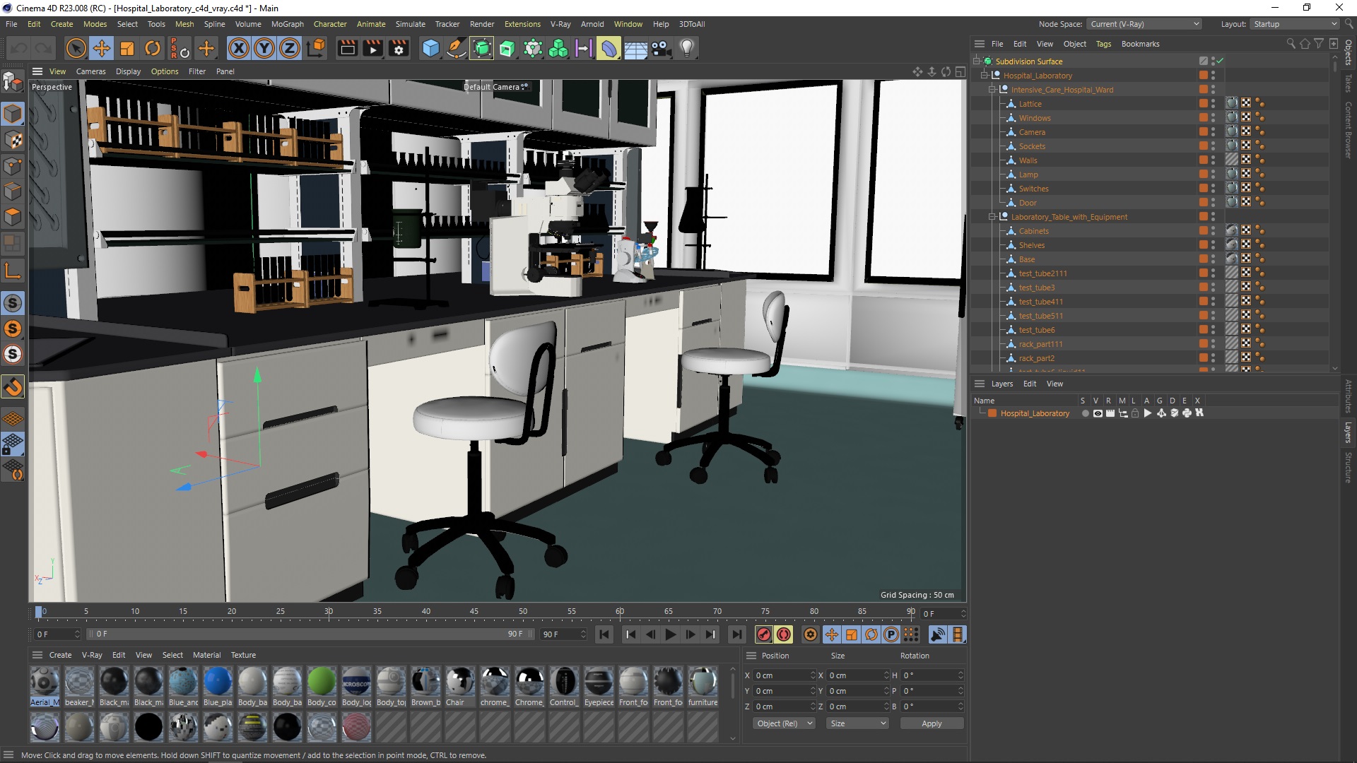 Hospital Laboratory 3D model