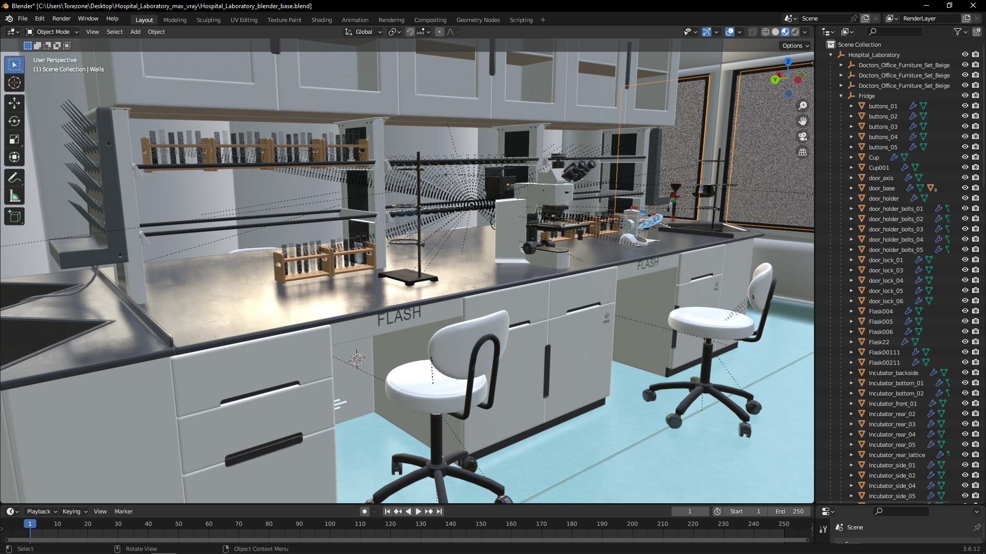 Hospital Laboratory 3D model