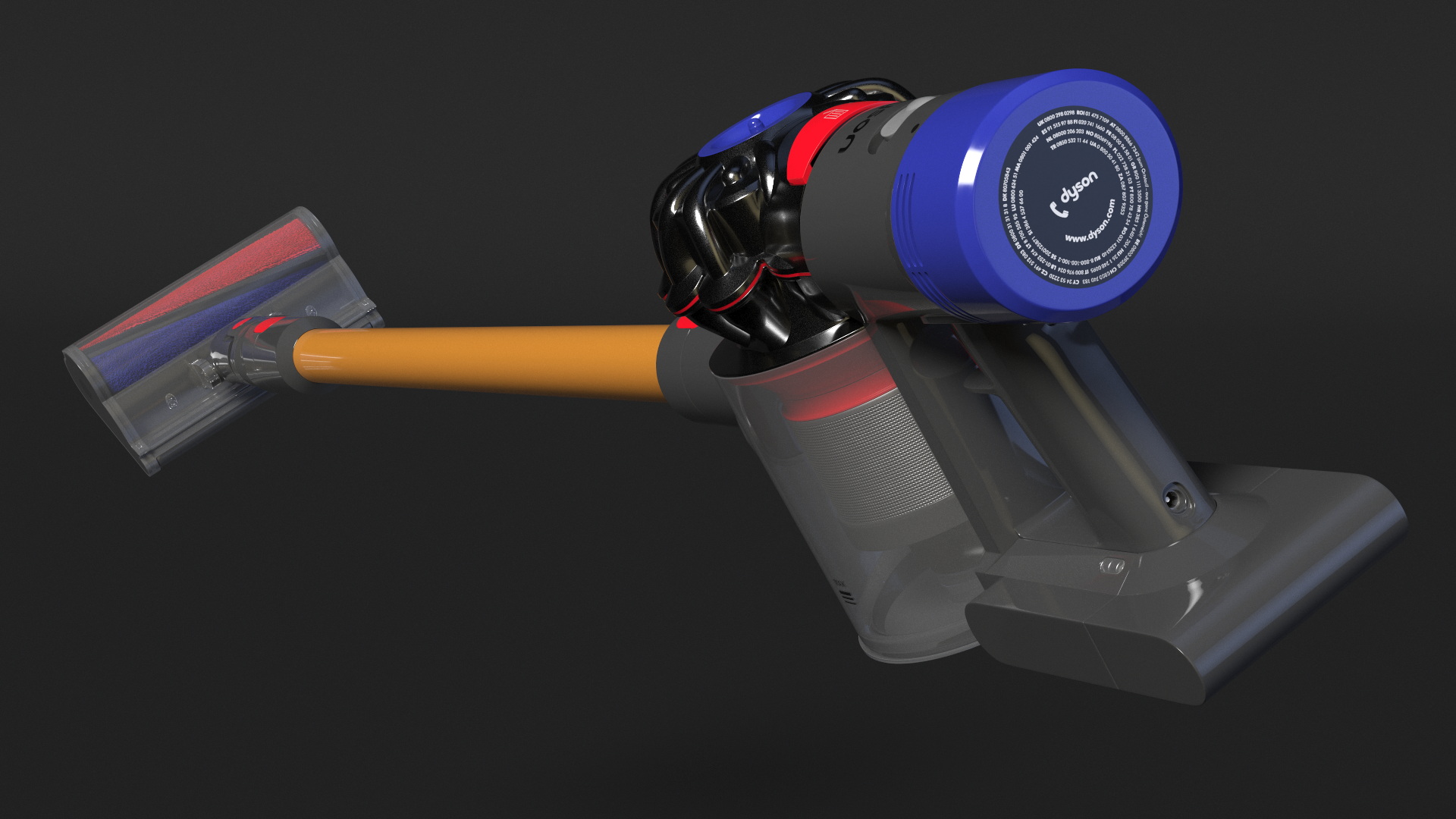 3D Dyson V8 Handheld Vacuum Rigged