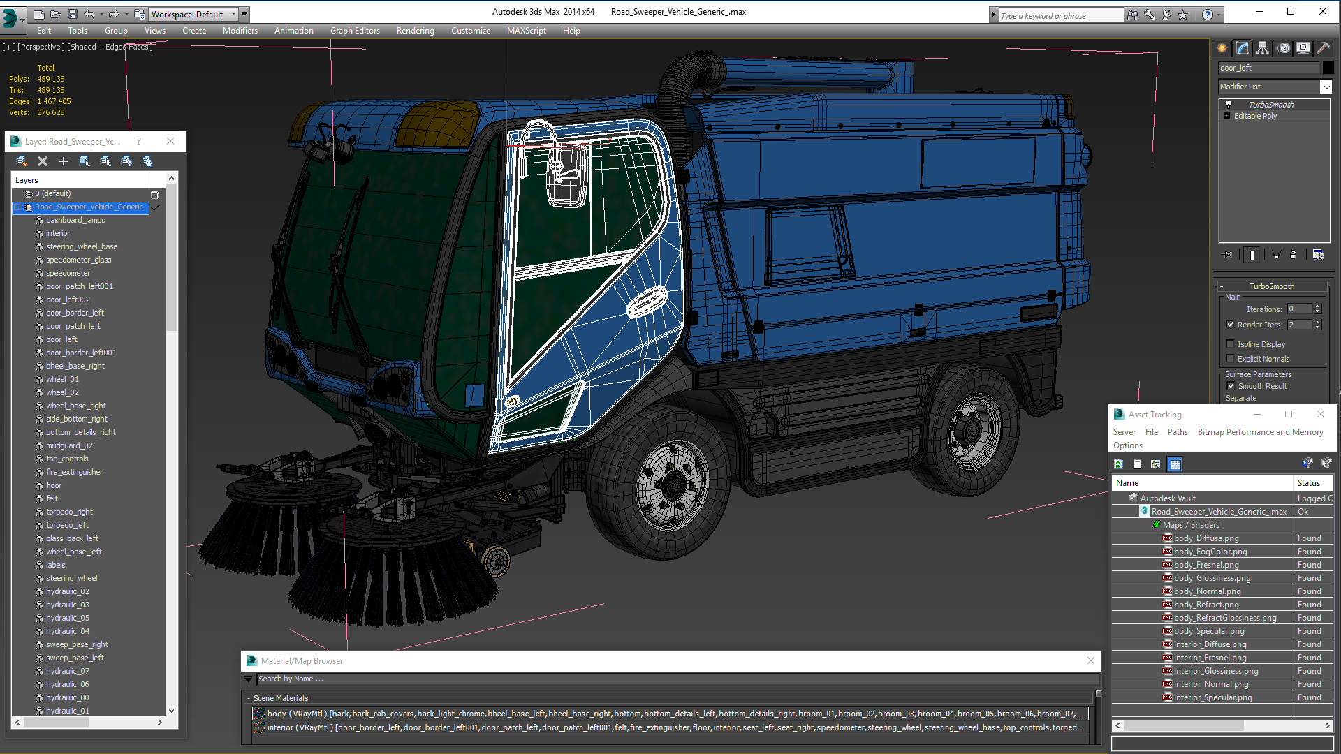 3D Road Sweeper Vehicle Generic model