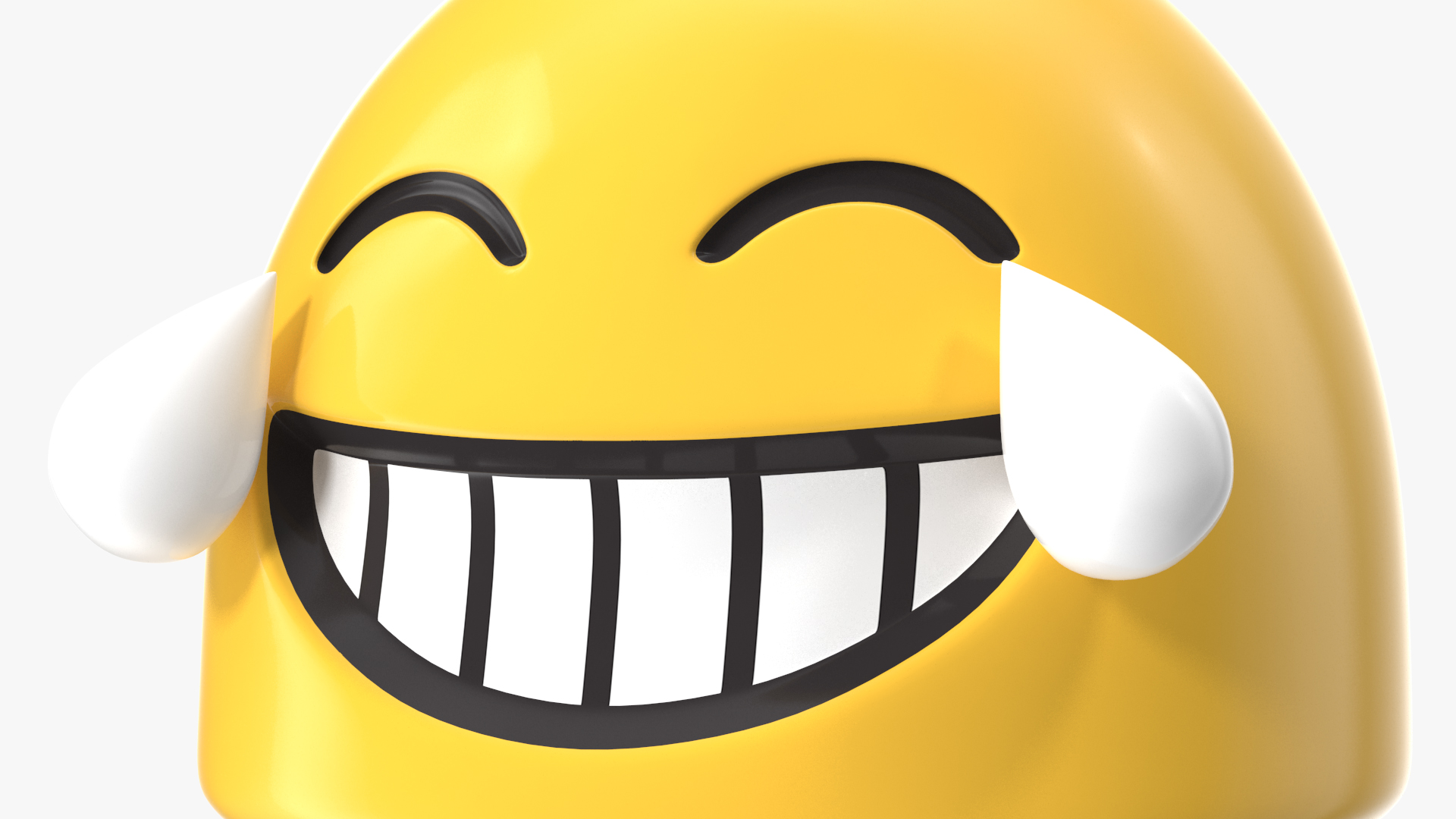 3D Laughing Tears Android Emoji model