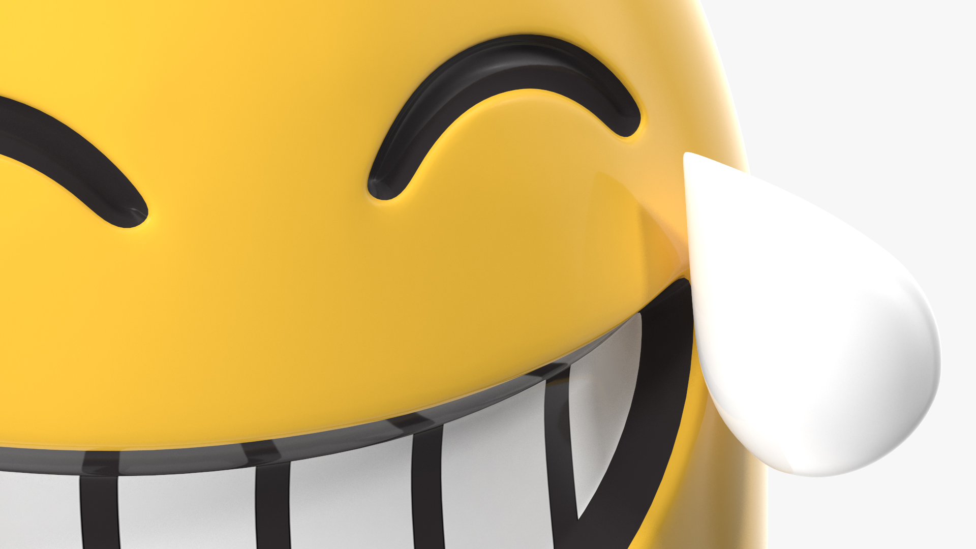 3D Laughing Tears Android Emoji model