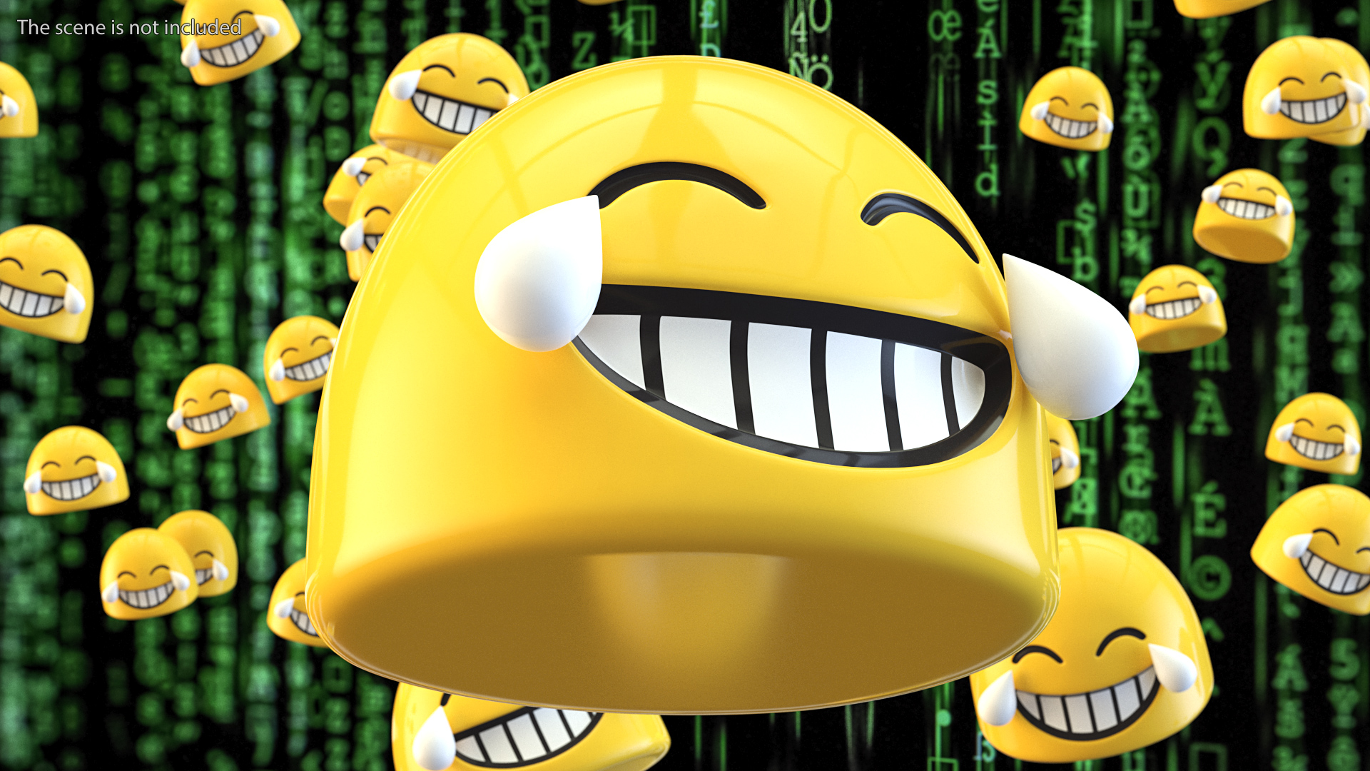 3D Laughing Tears Android Emoji model