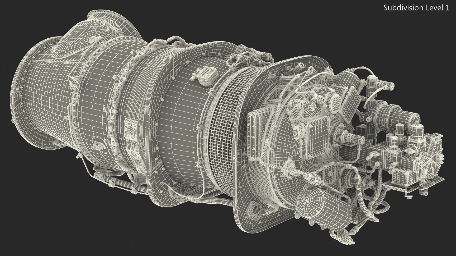 Turboshaft Engine 3D