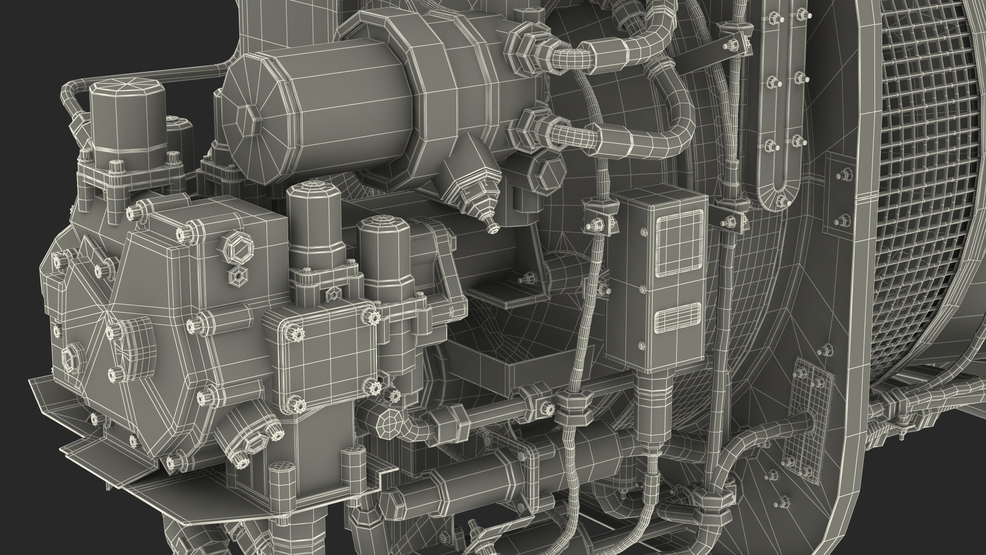 Turboshaft Engine 3D