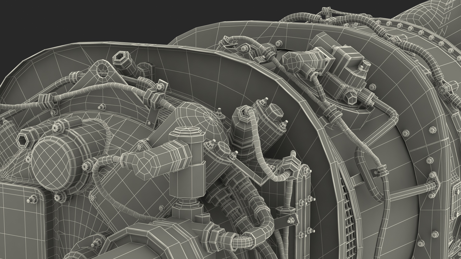 Turboshaft Engine 3D