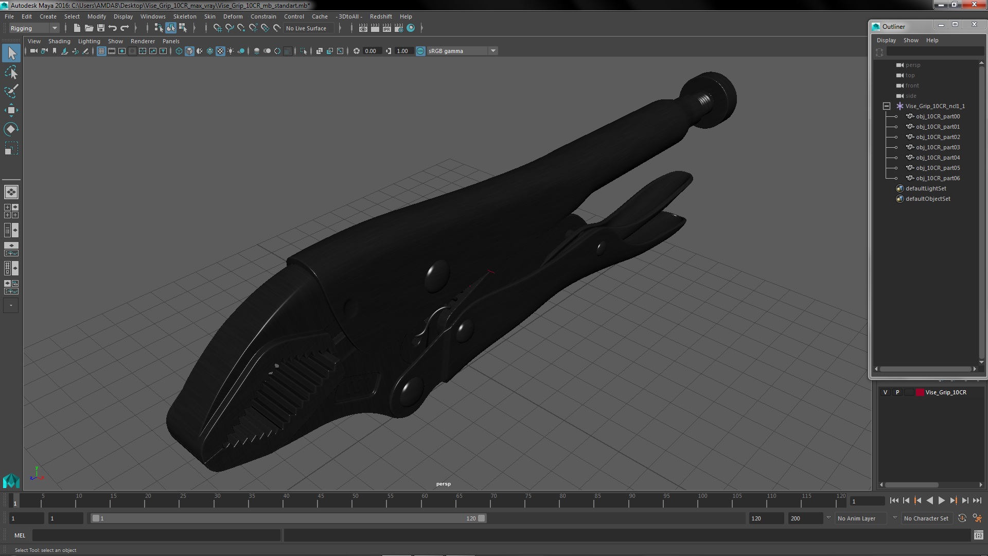 Vise Grip 10CR 3D model