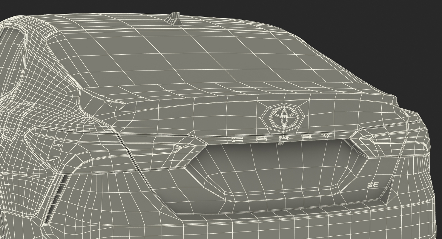 Toyota Camry 2018 Rigged 3D model