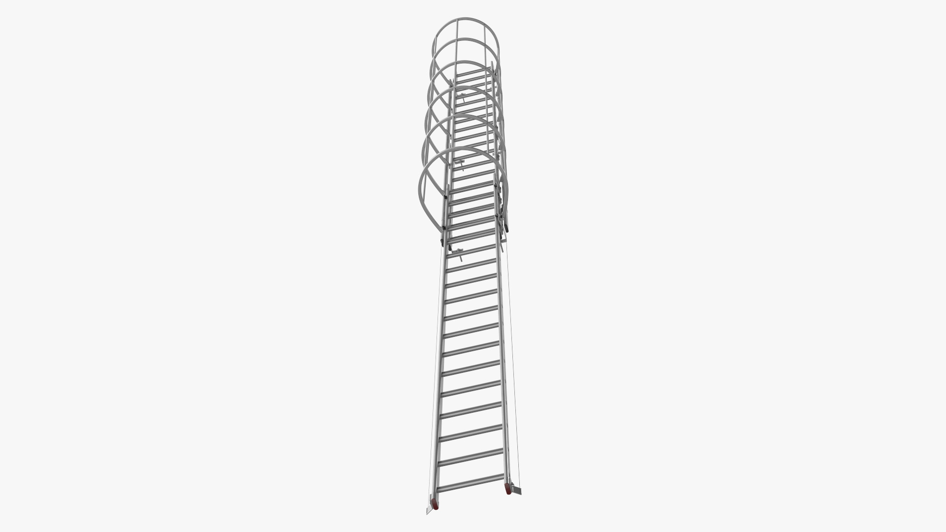 Fire Escape Dropdown Ladder Rigged 3D model