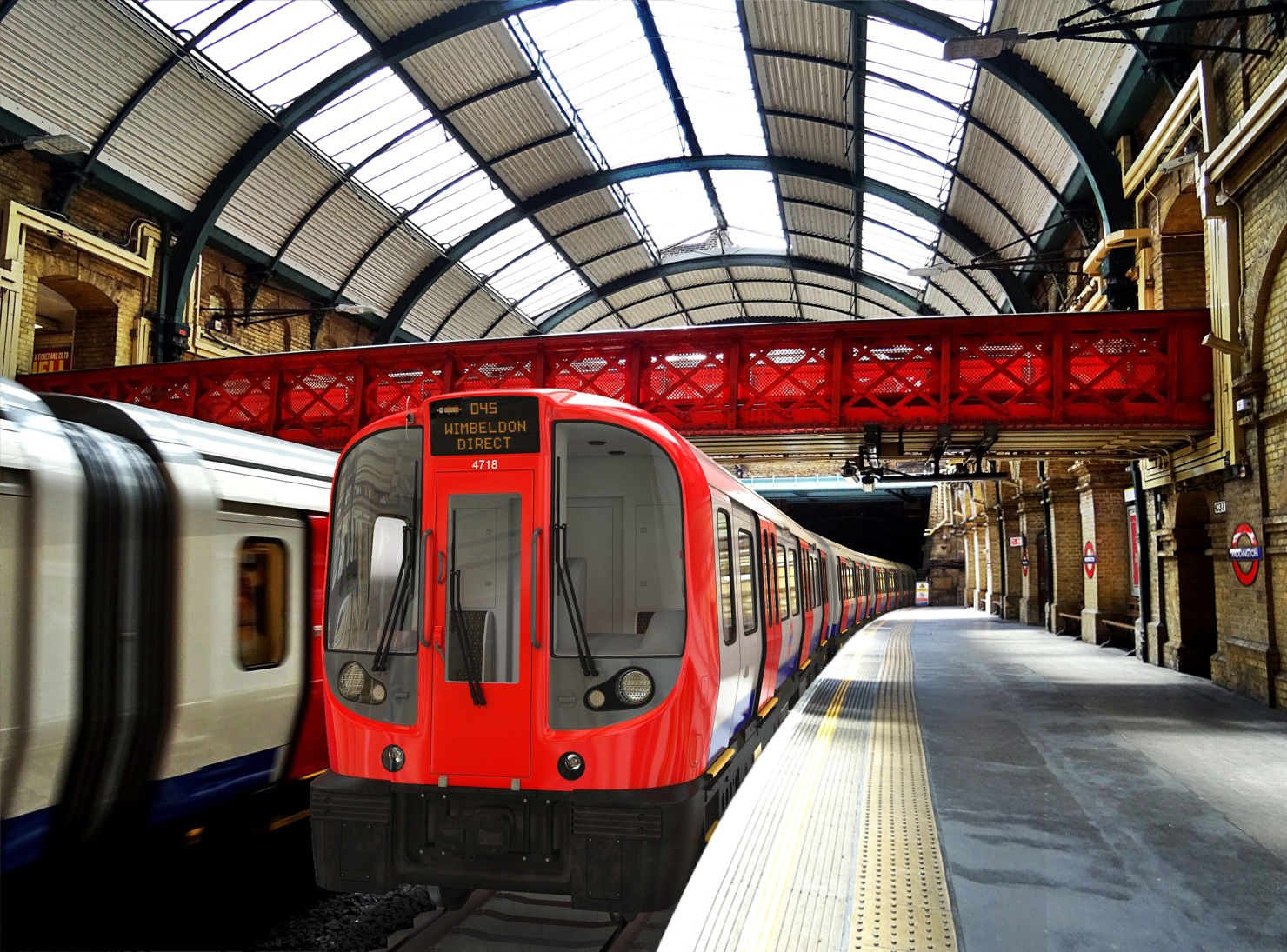 3D model London Subway Train S8 Locomotive Rigged