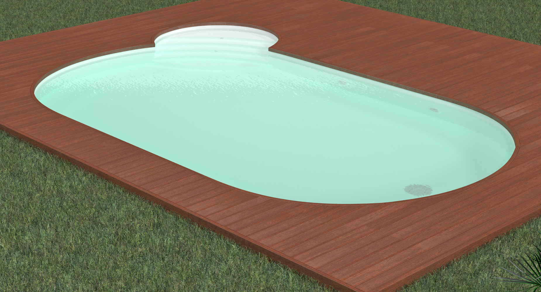 3D Outdoor Swimming Pool