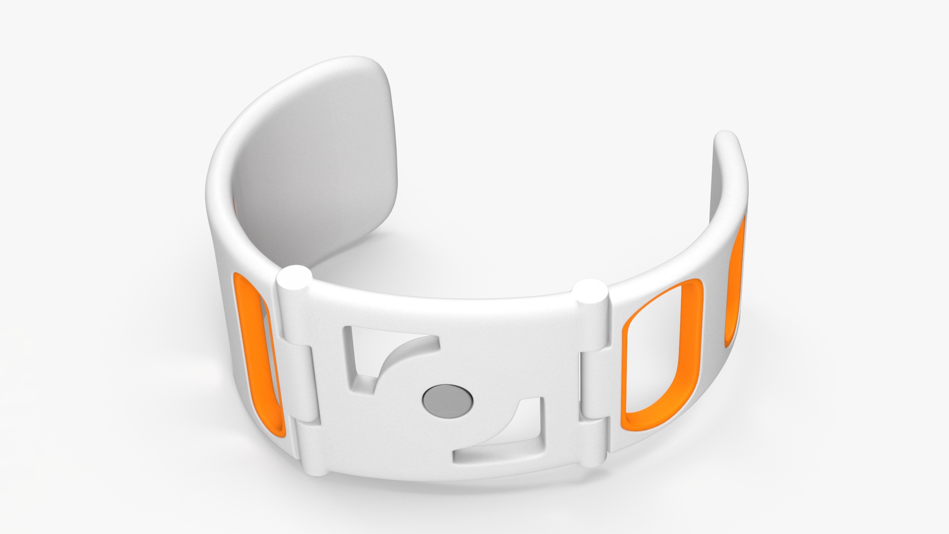 3D model Futuristic Health Monitoring Bracelet Vital Orange